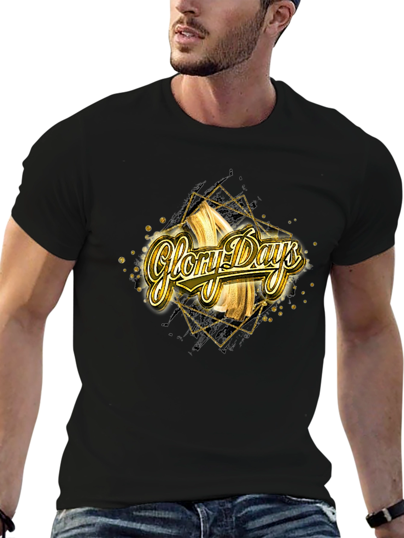 Glory Days Graphic Tee - Gold & Black