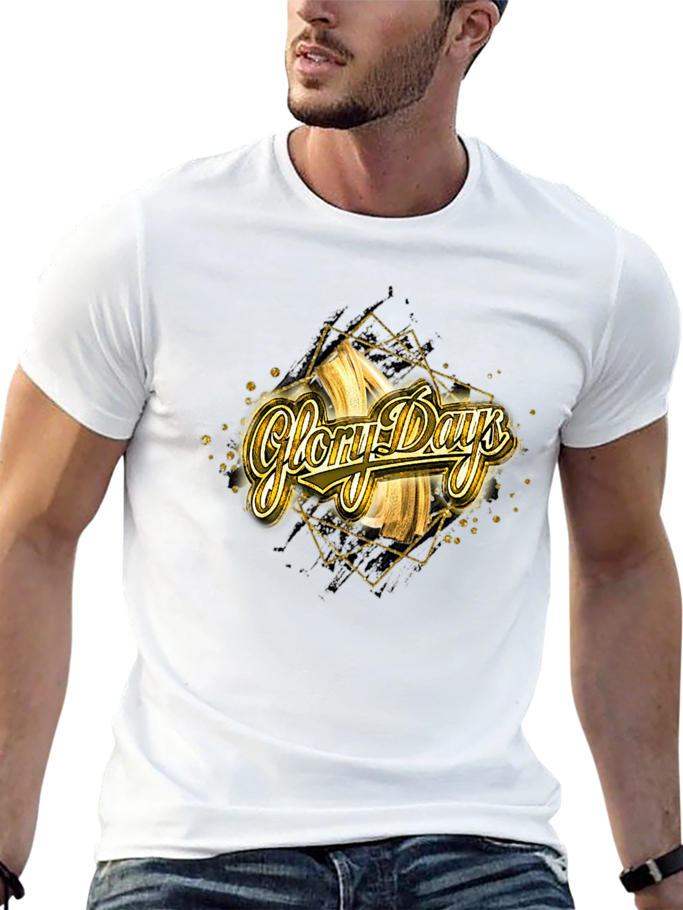 Glory Days Graphic Tee - Gold & Black
