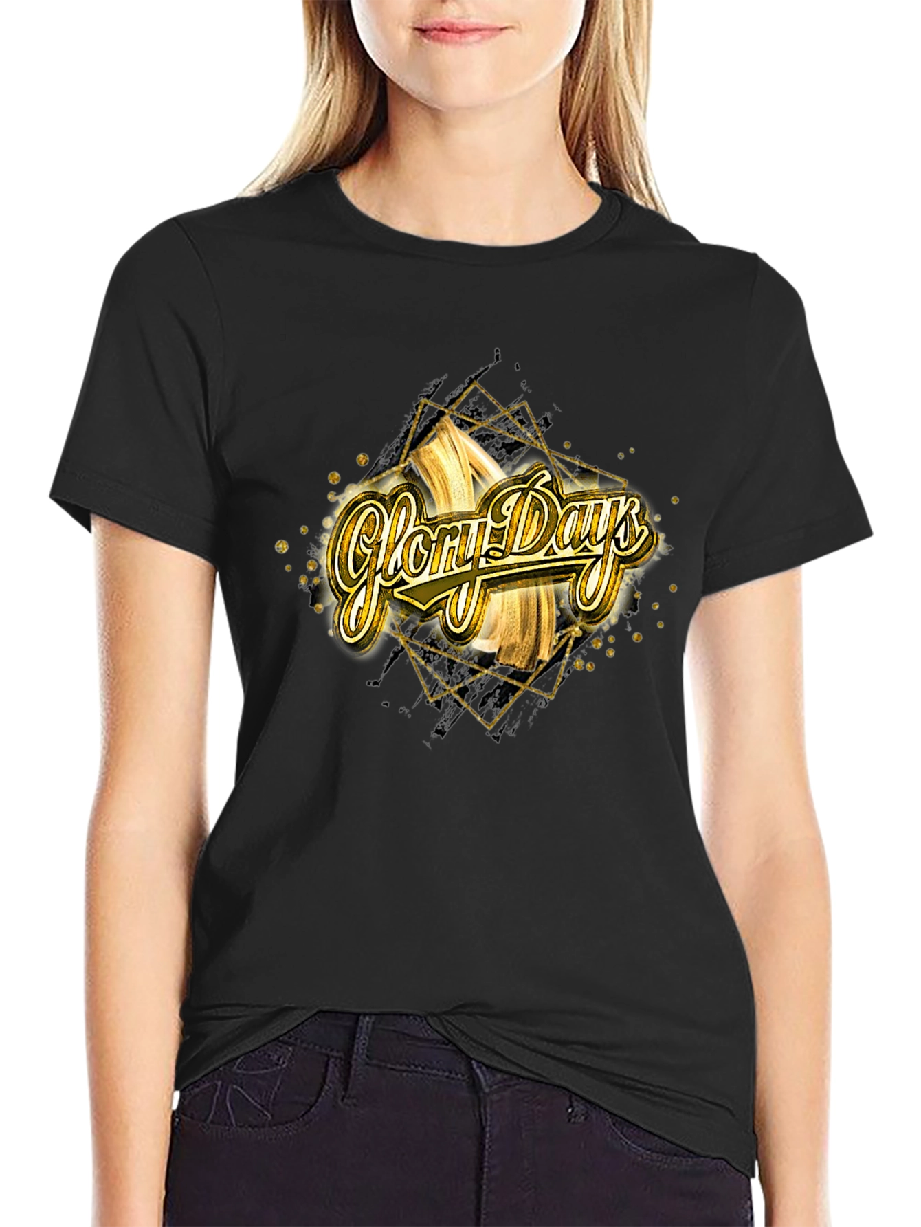 Glory Days Graphic Tee - Gold & Black
