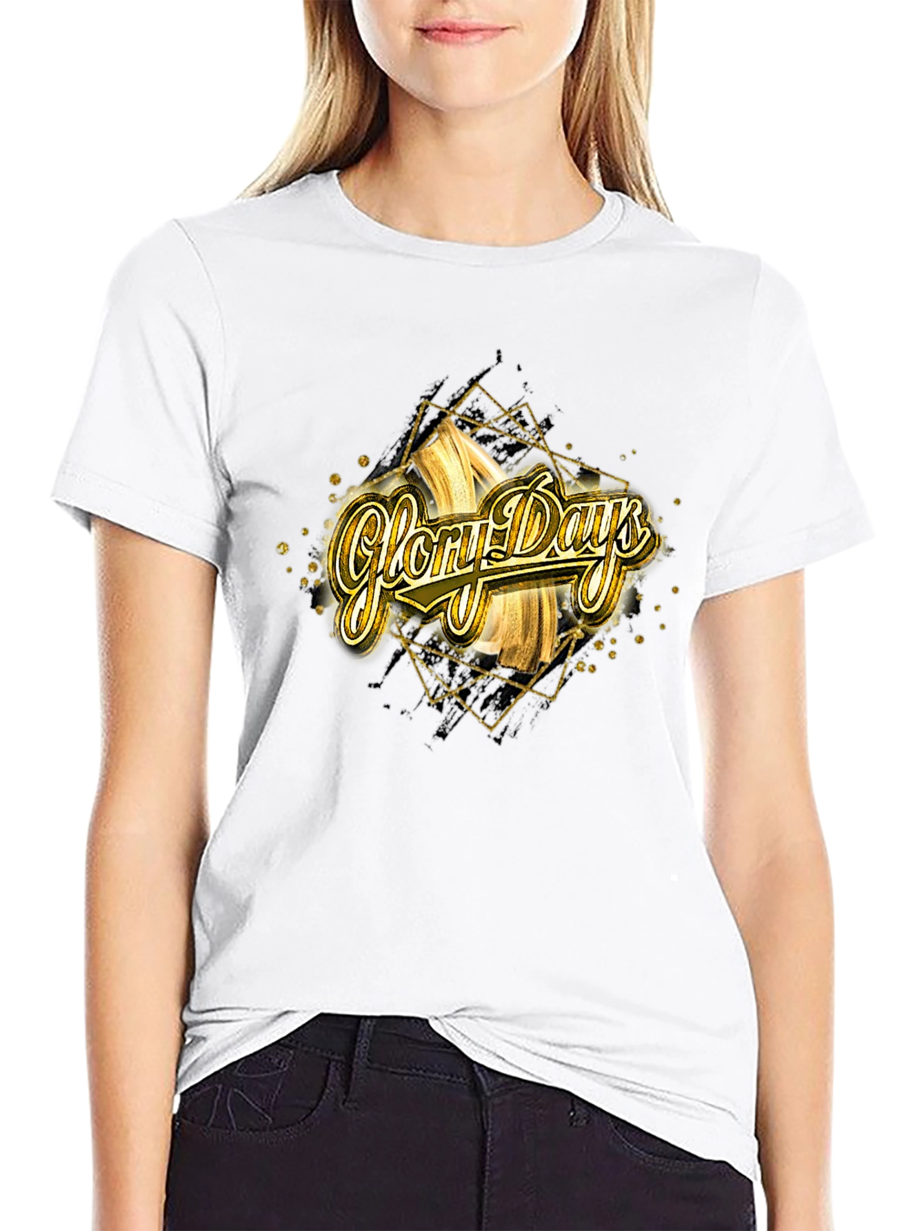 Glory Days Graphic Tee - Gold & Black