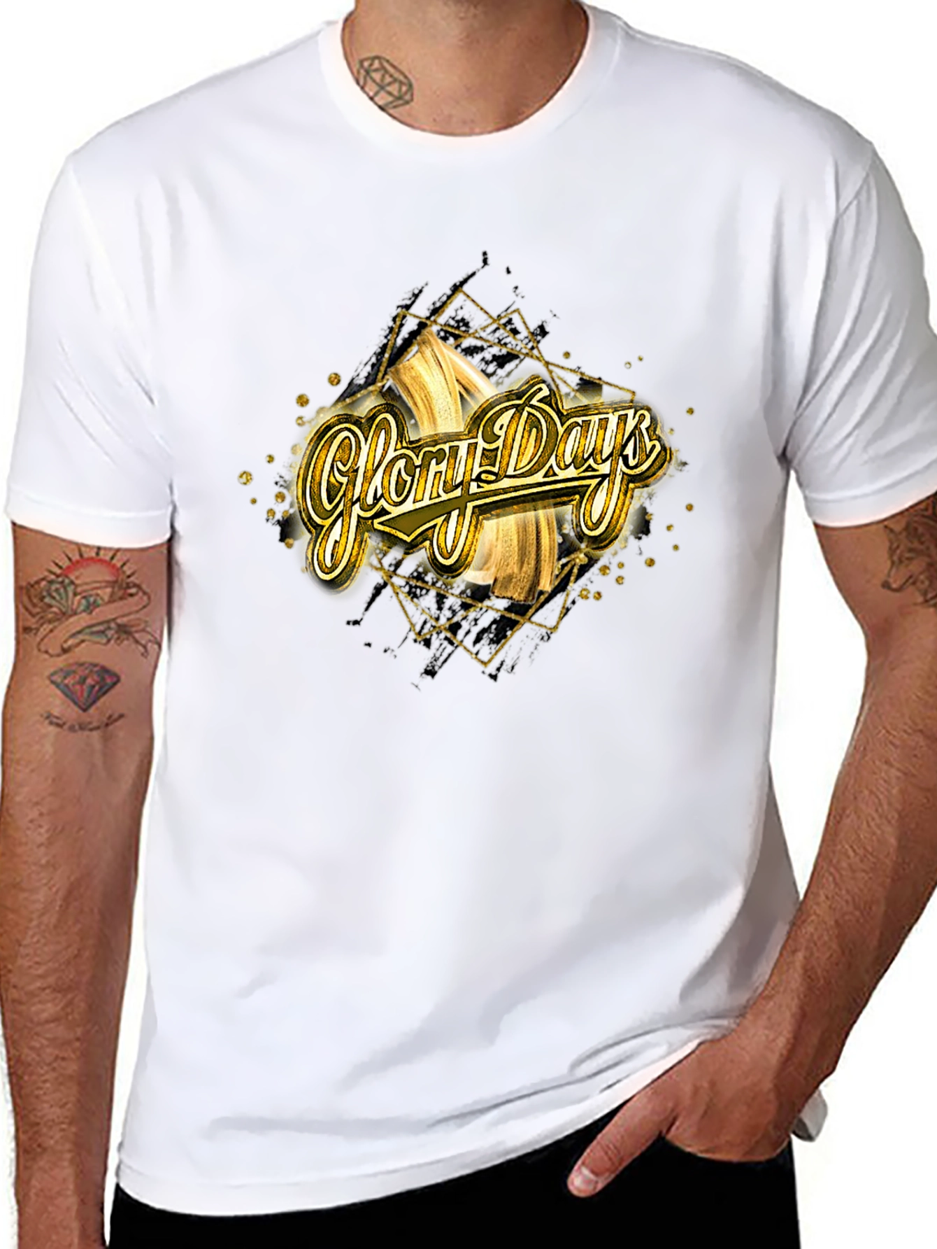 Glory Days Graphic Tee - Gold & Black