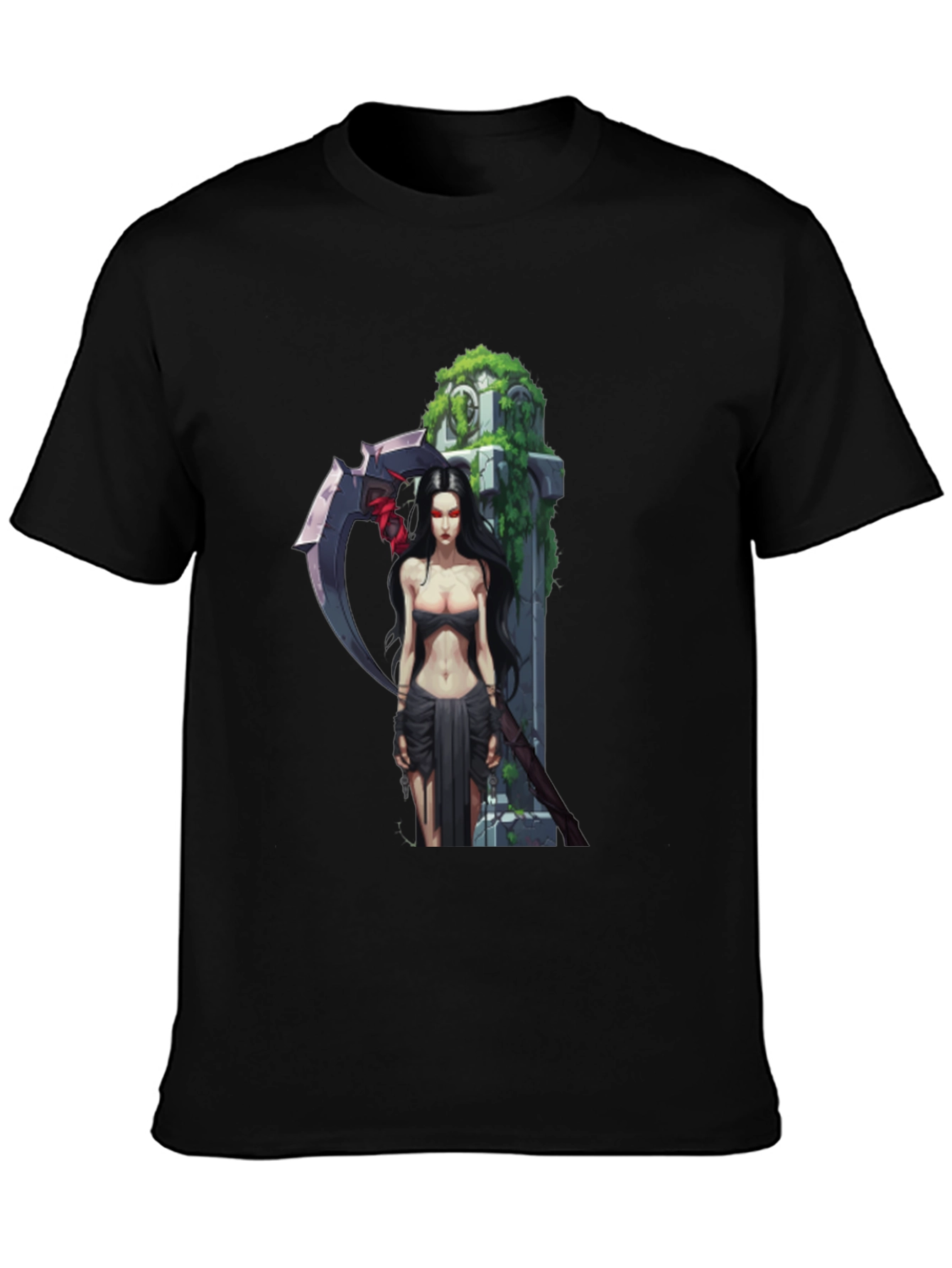 Grim Reaper Graphic T-Shirt - Dark Fantasy Design