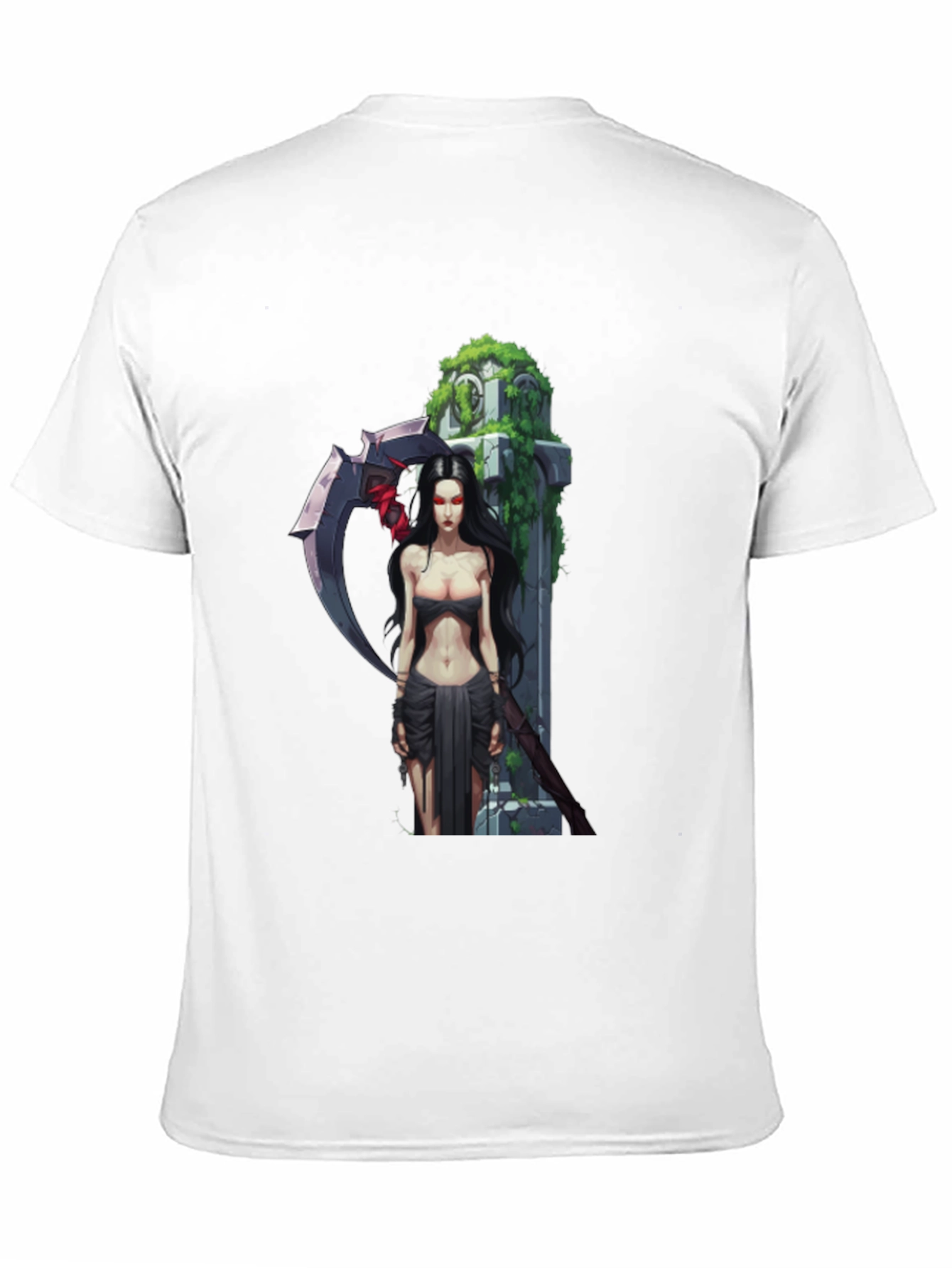 Grim Reaper Graphic T-Shirt - Dark Fantasy Design
