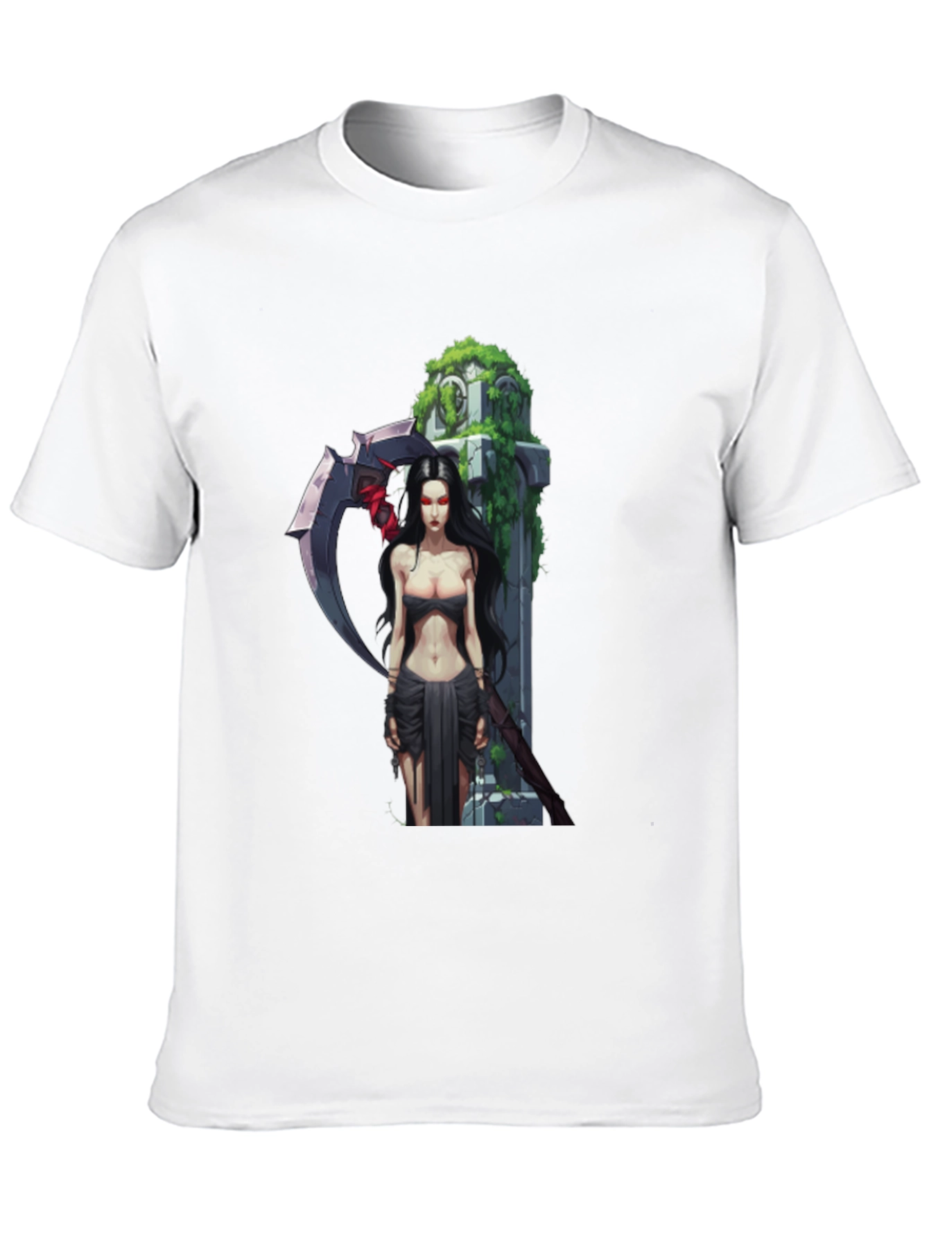 Grim Reaper Graphic T-Shirt - Dark Fantasy Design