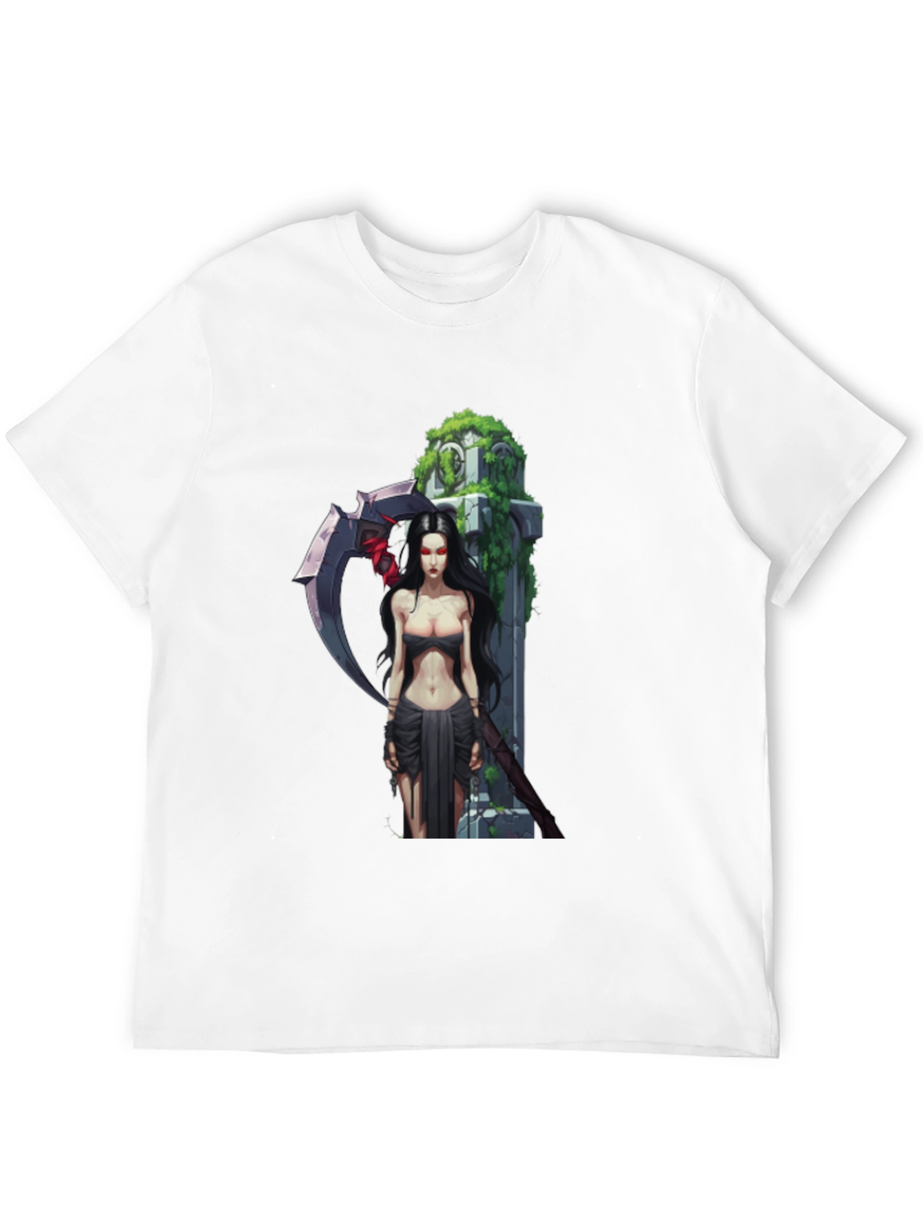 Grim Reaper Graphic T-Shirt - Dark Fantasy Design