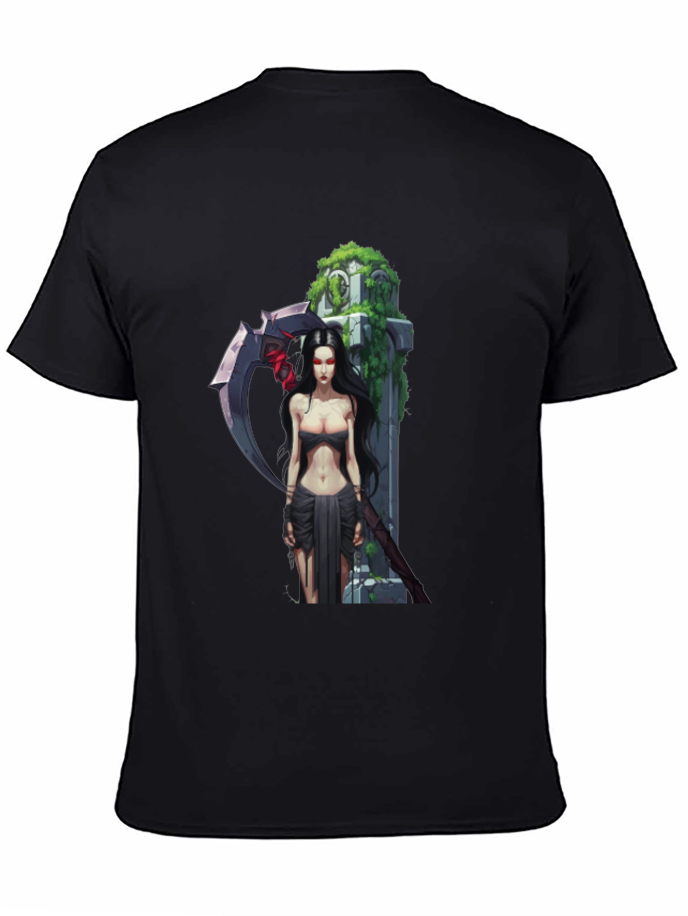Grim Reaper Graphic T-Shirt - Dark Fantasy Design