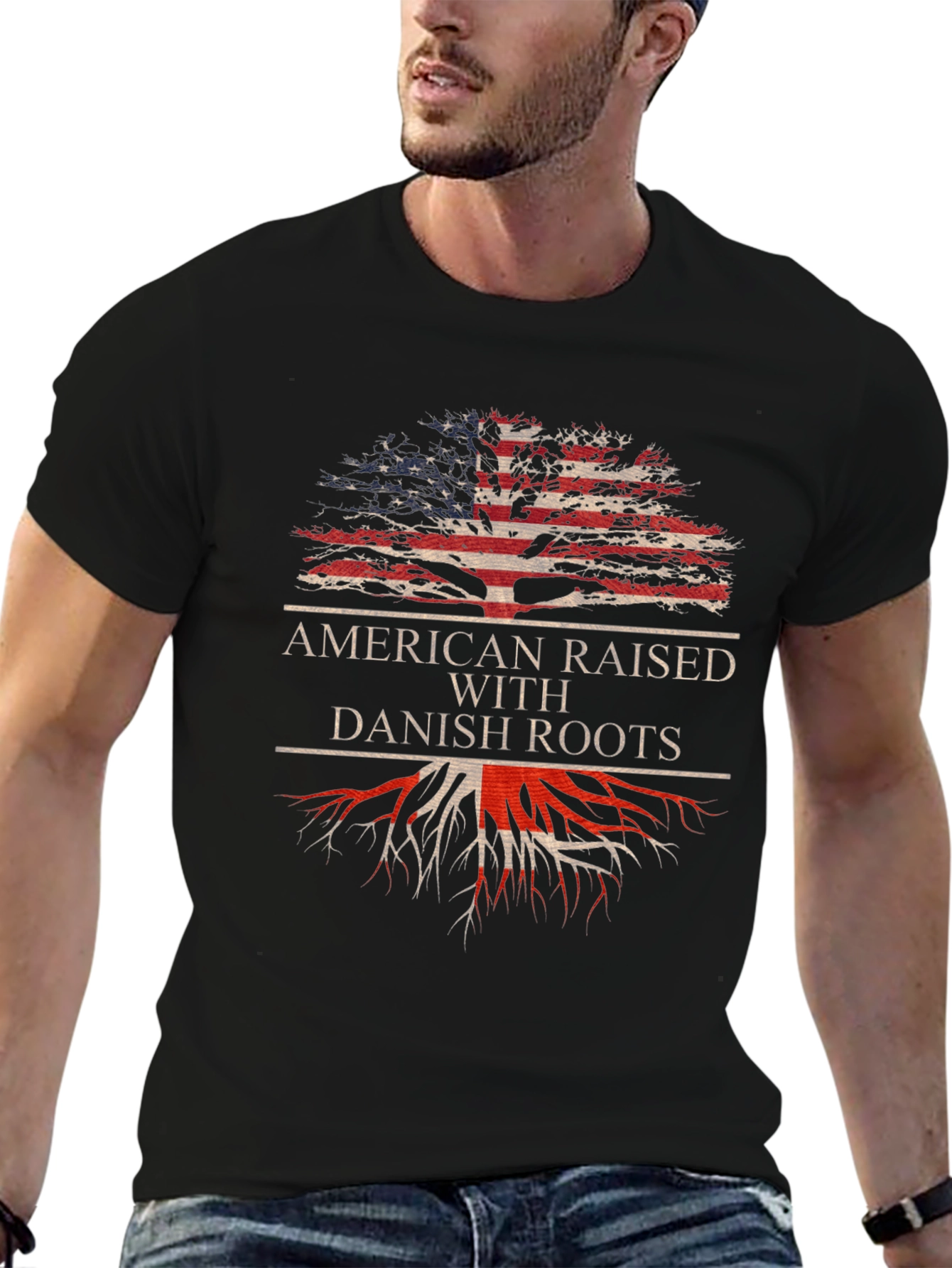 American Raised with Danish Roots T-Shirt