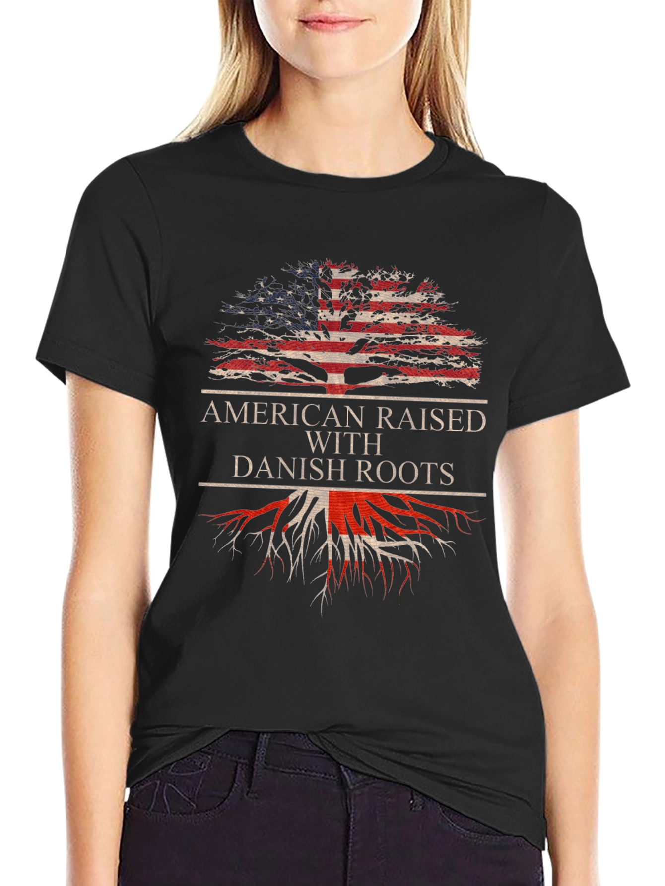 American Raised with Danish Roots T-Shirt