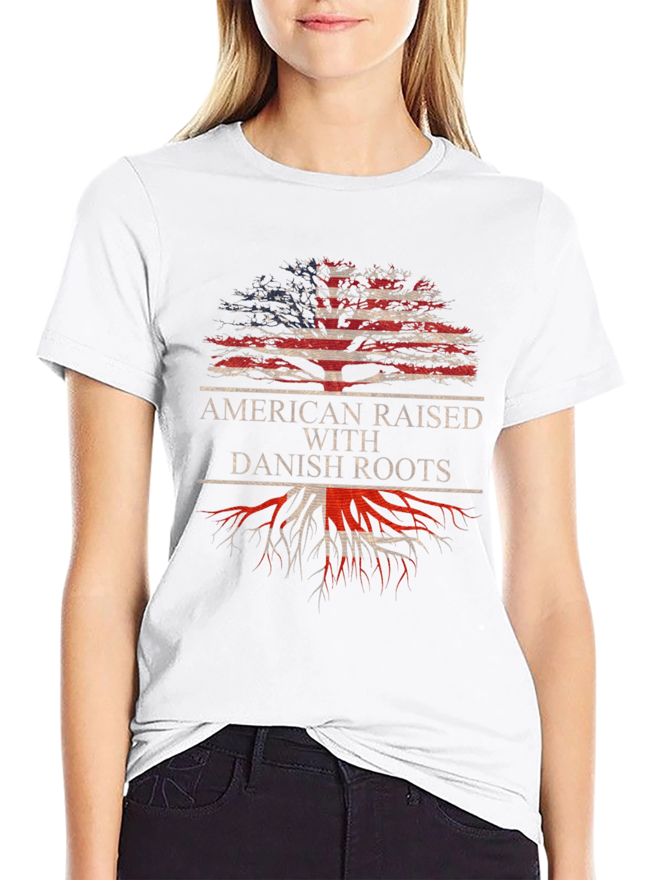 American Raised with Danish Roots T-Shirt