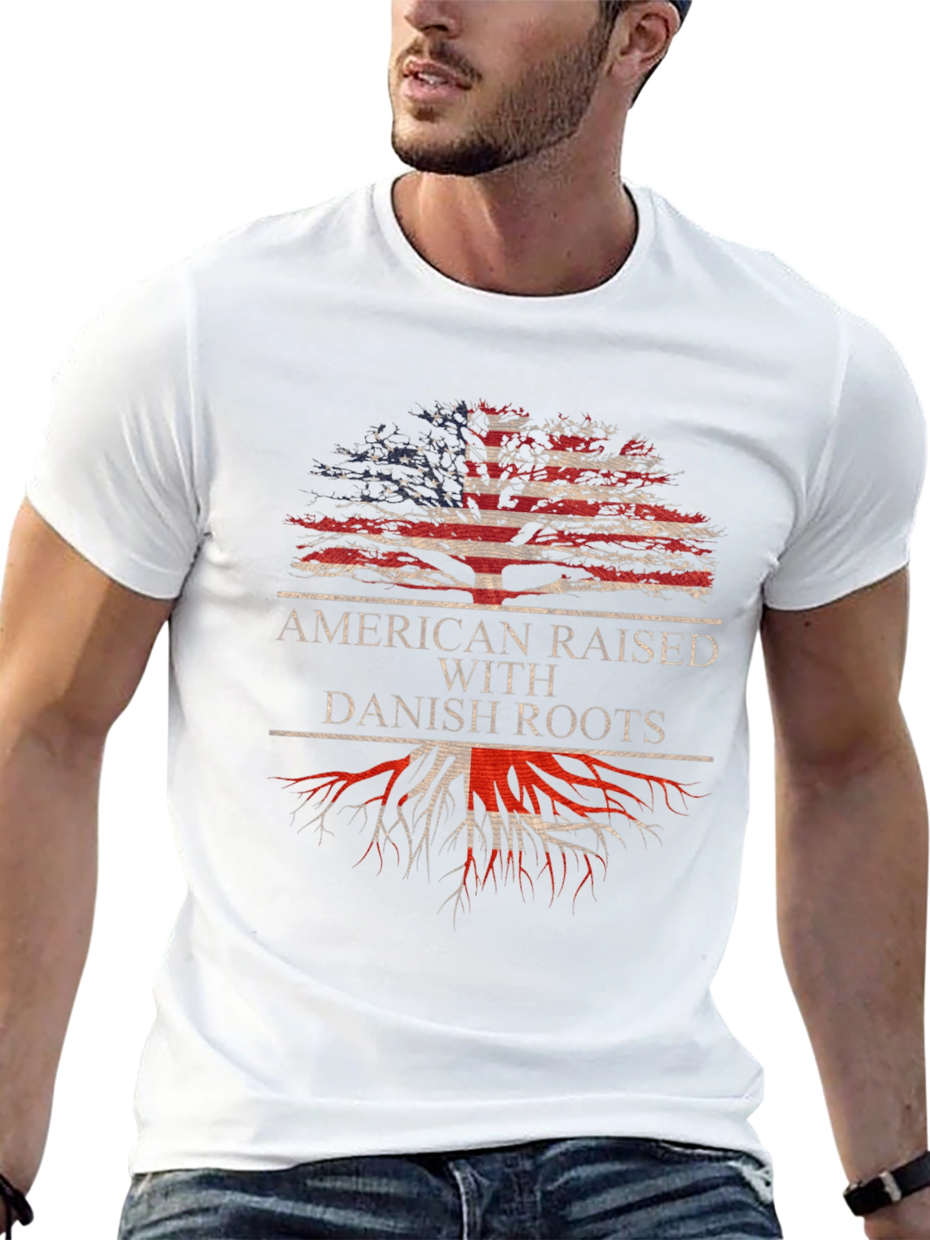American Raised with Danish Roots T-Shirt