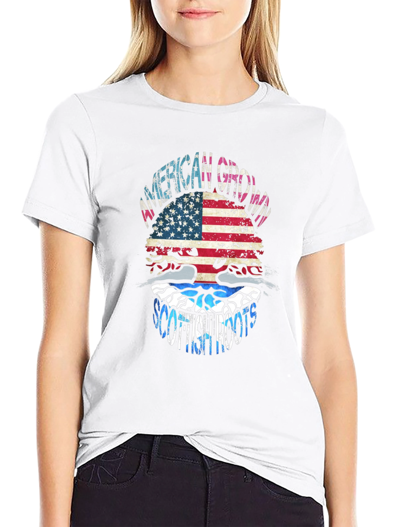 American Grown Scottish Roots Graphic Tee