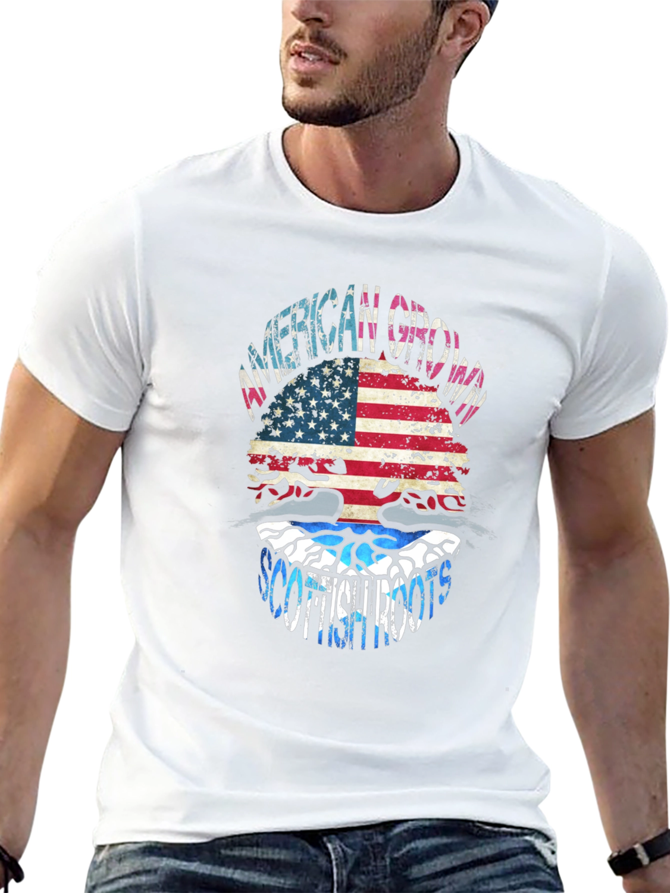 American Grown Scottish Roots Graphic Tee