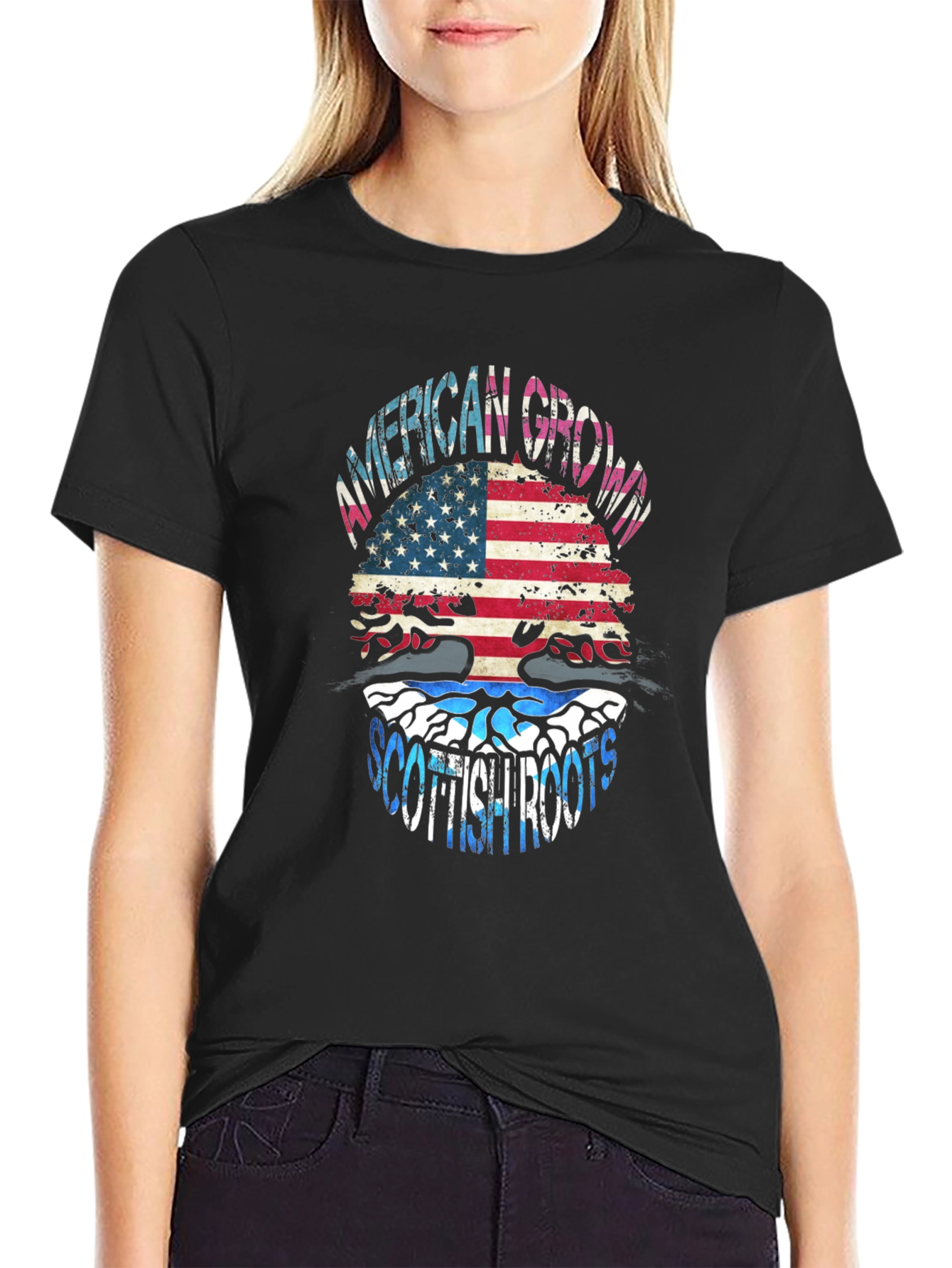 American Grown Scottish Roots Graphic Tee