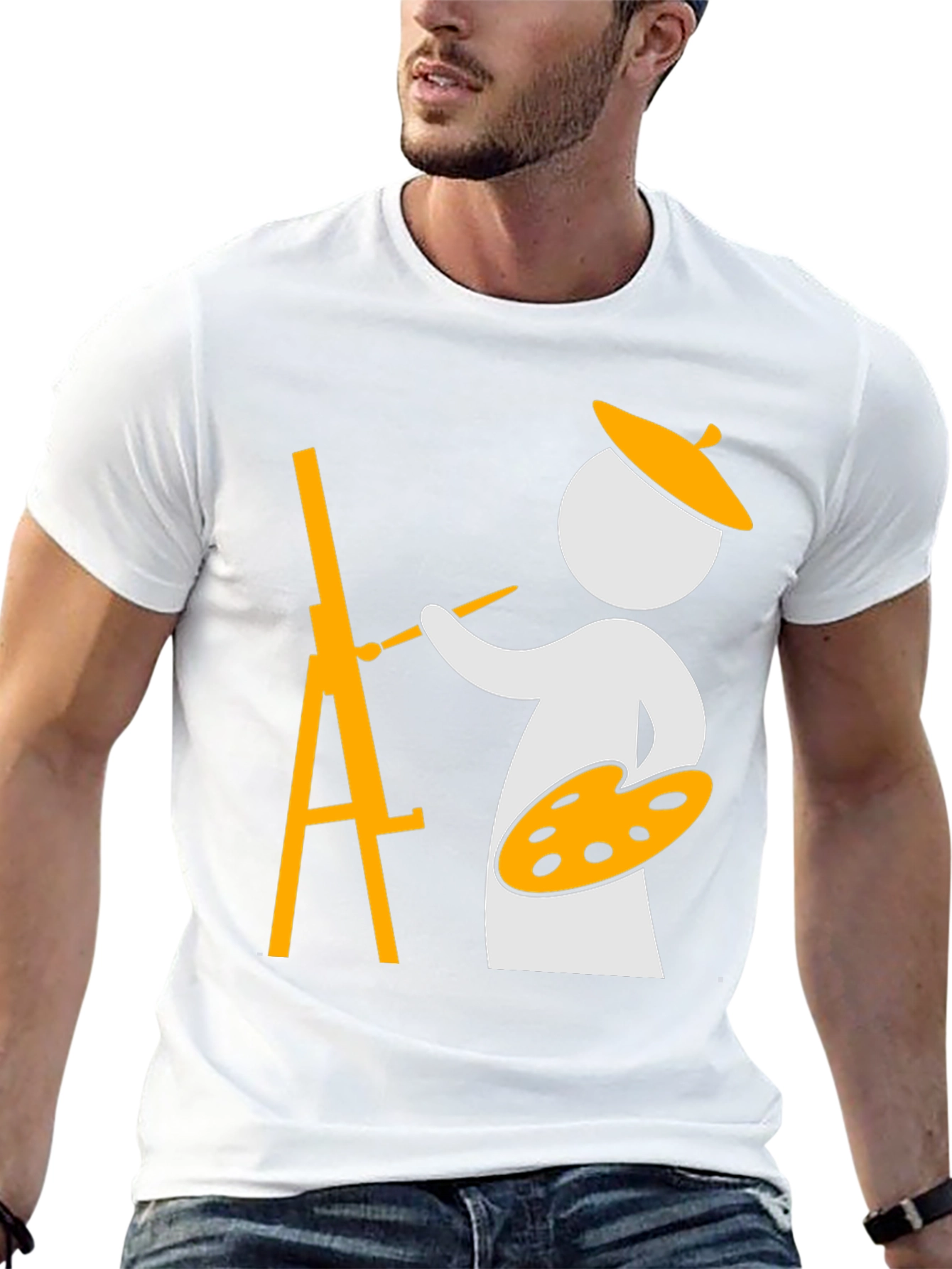 Artist Graphic Tee - Painter Easel Design
