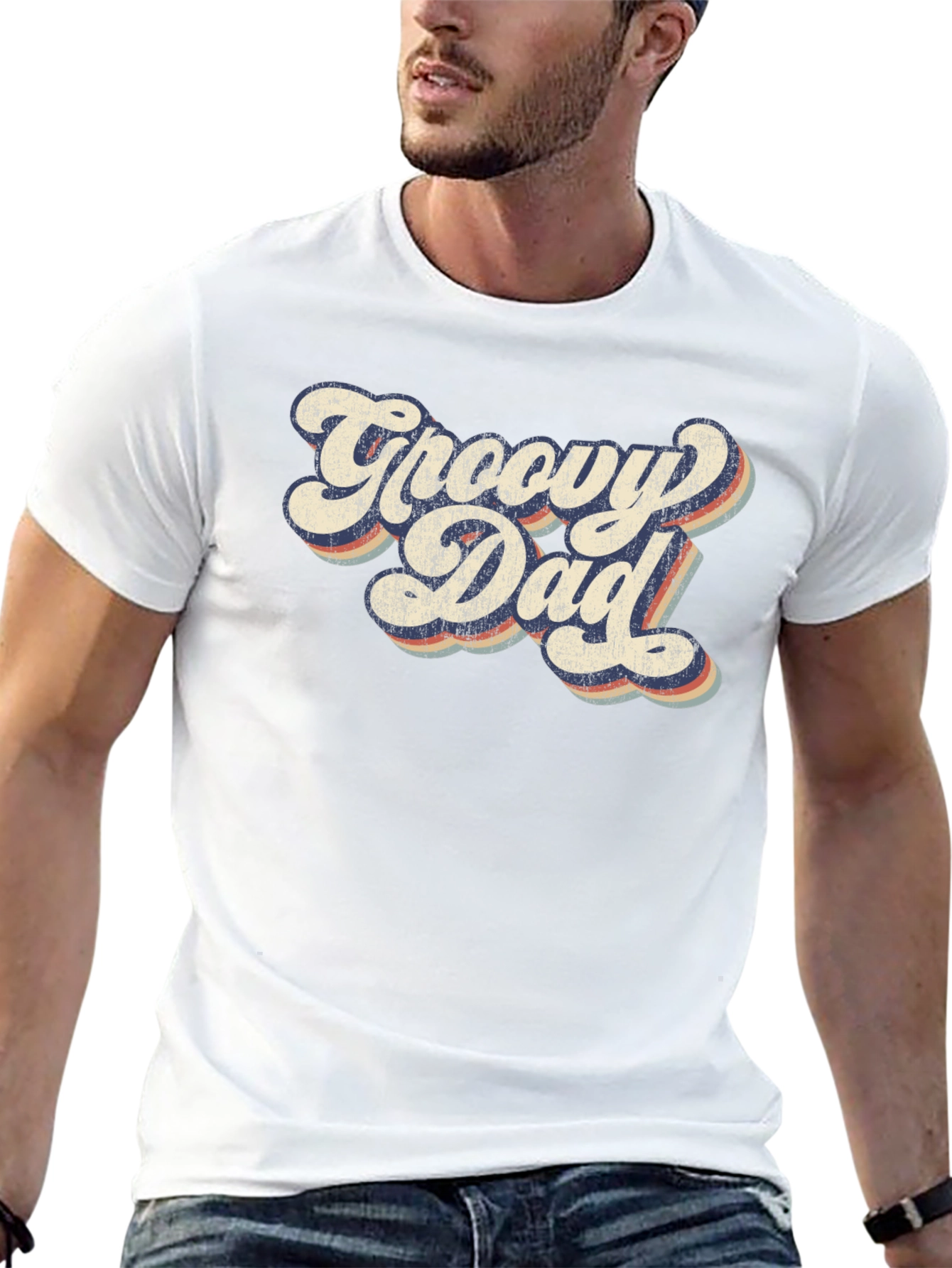 Groovy Dad Retro Graphic T-Shirt