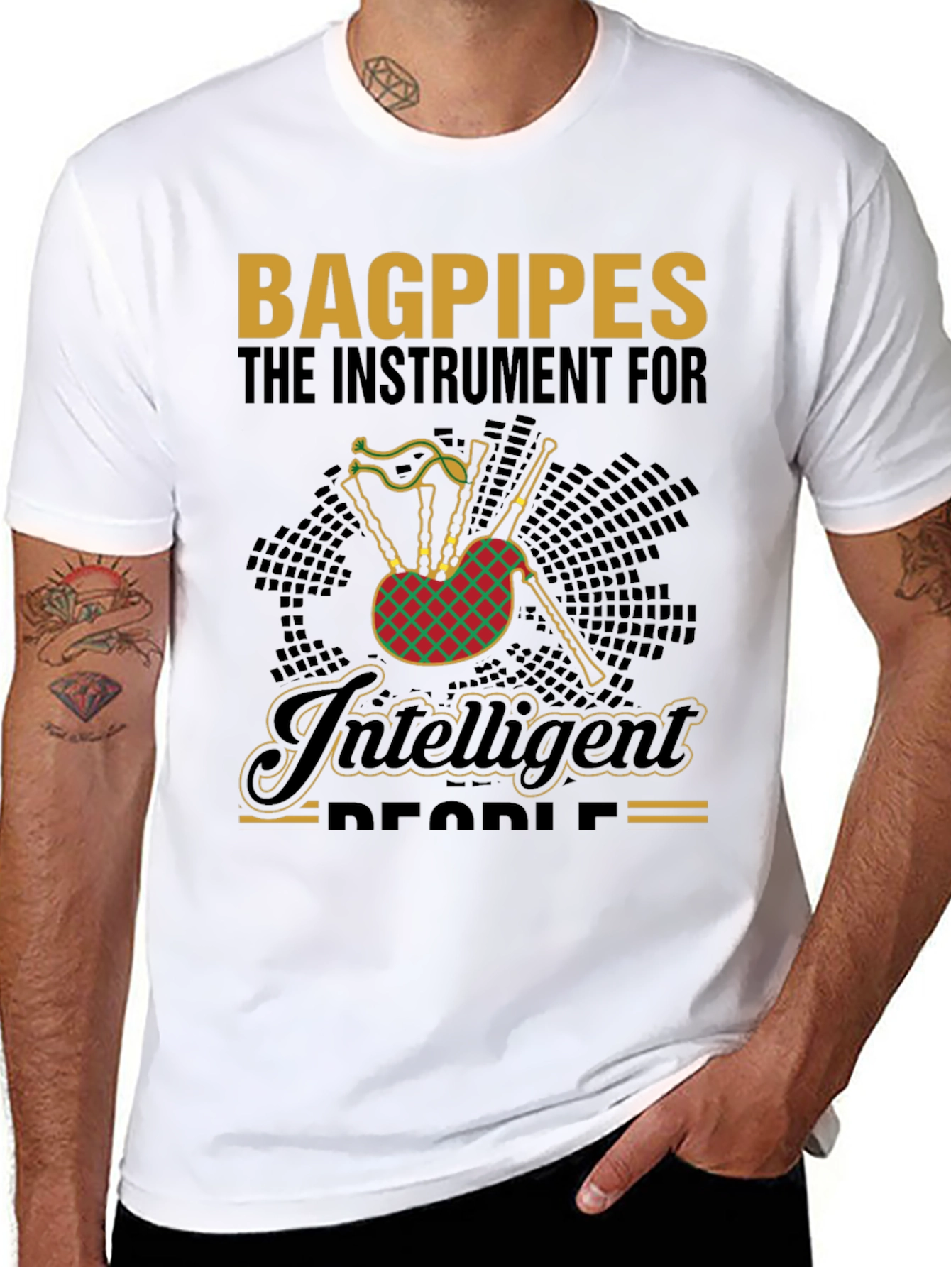 Bagpipes for Intelligent People T-Shirt
