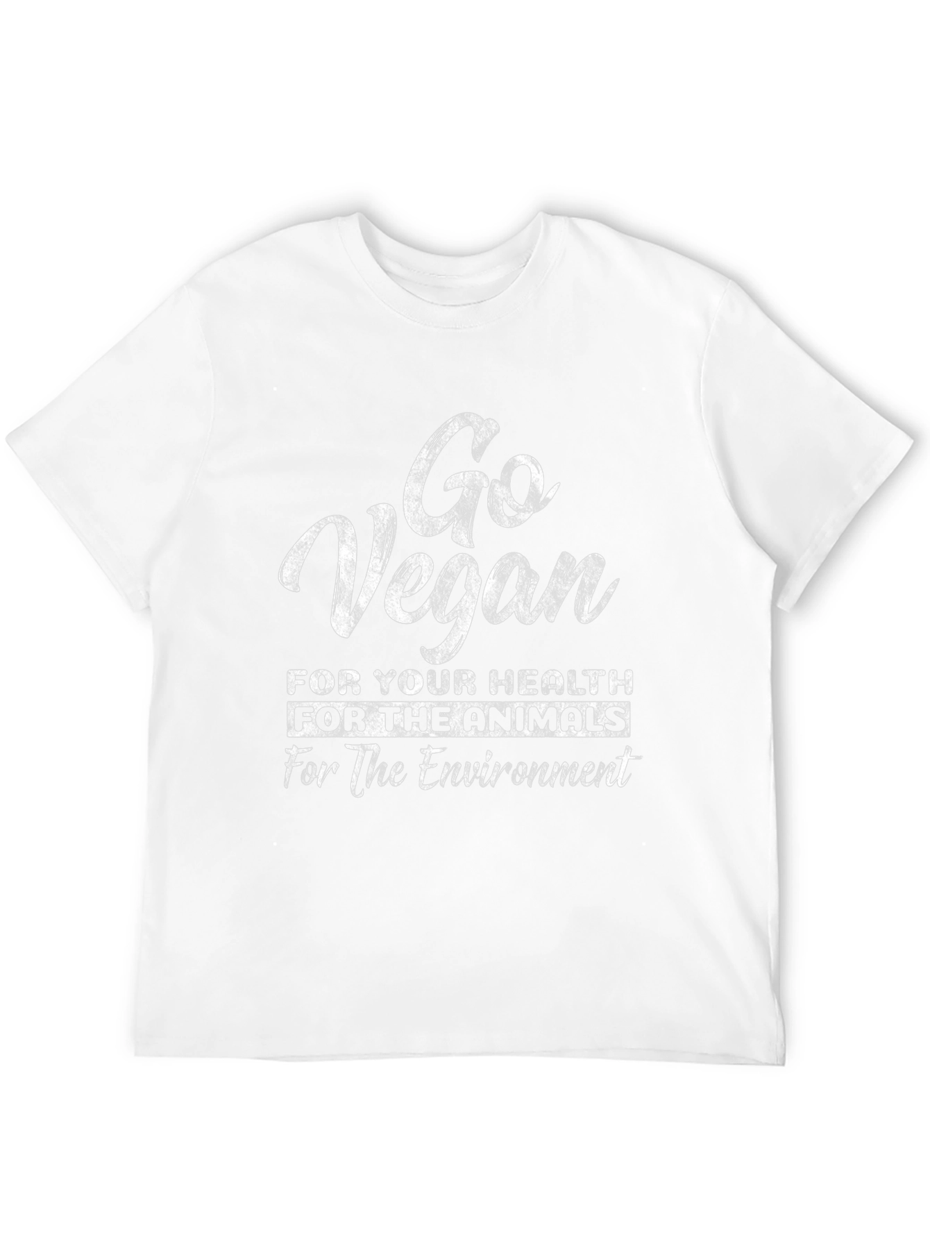 Go Vegan T-Shirt - Health Animals Environment