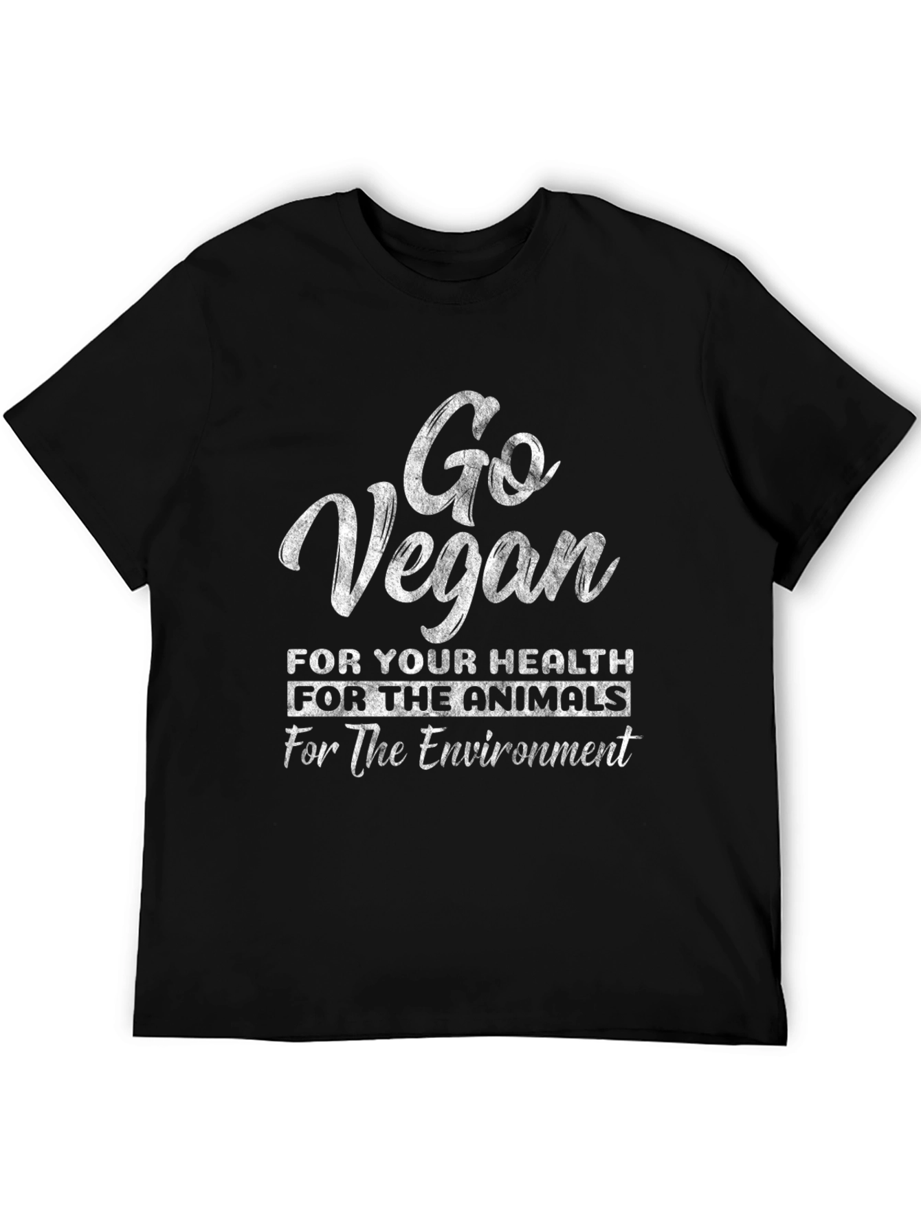 Go Vegan T-Shirt - Health Animals Environment