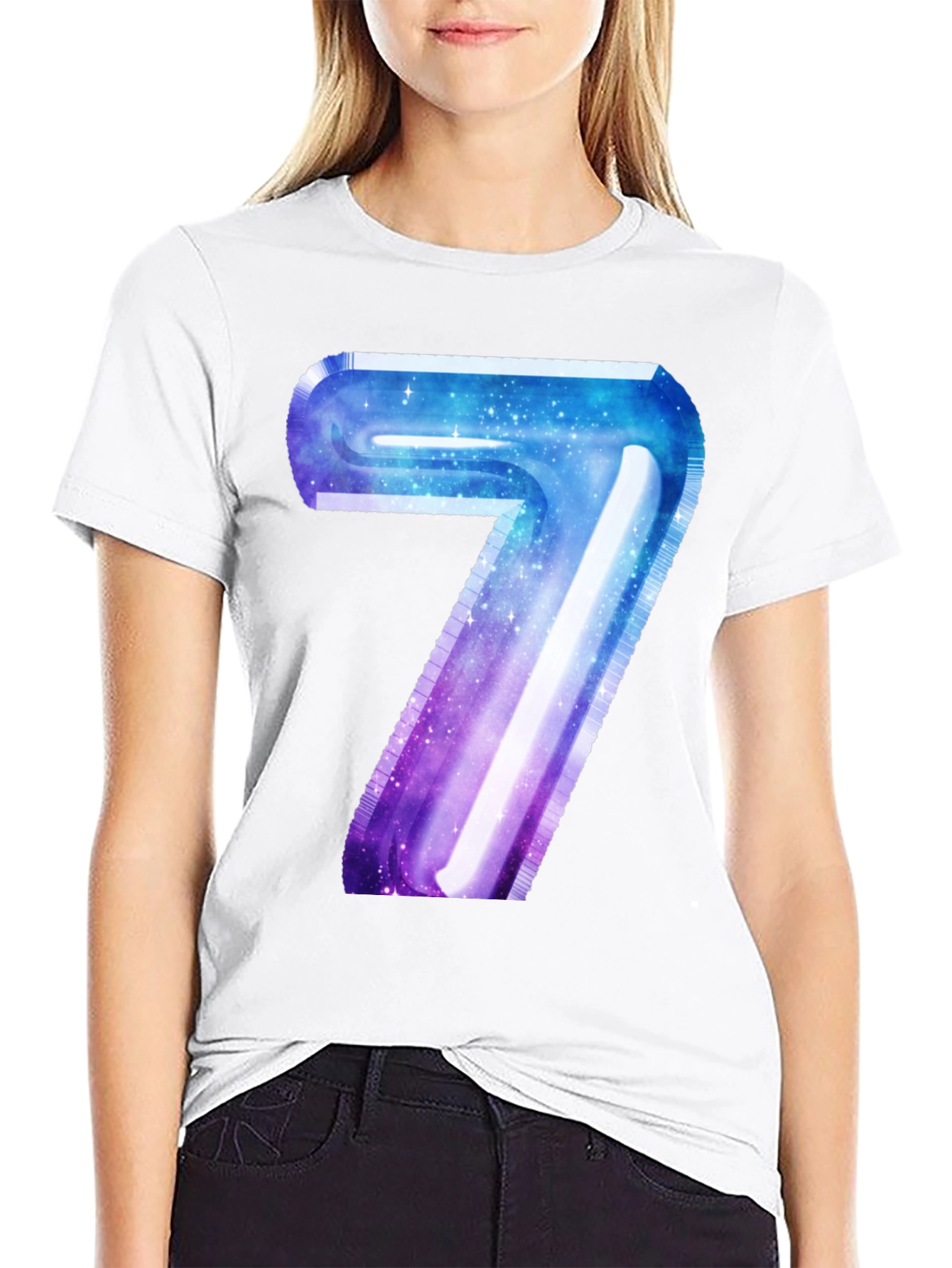 Galaxy Number 7 Graphic Tee