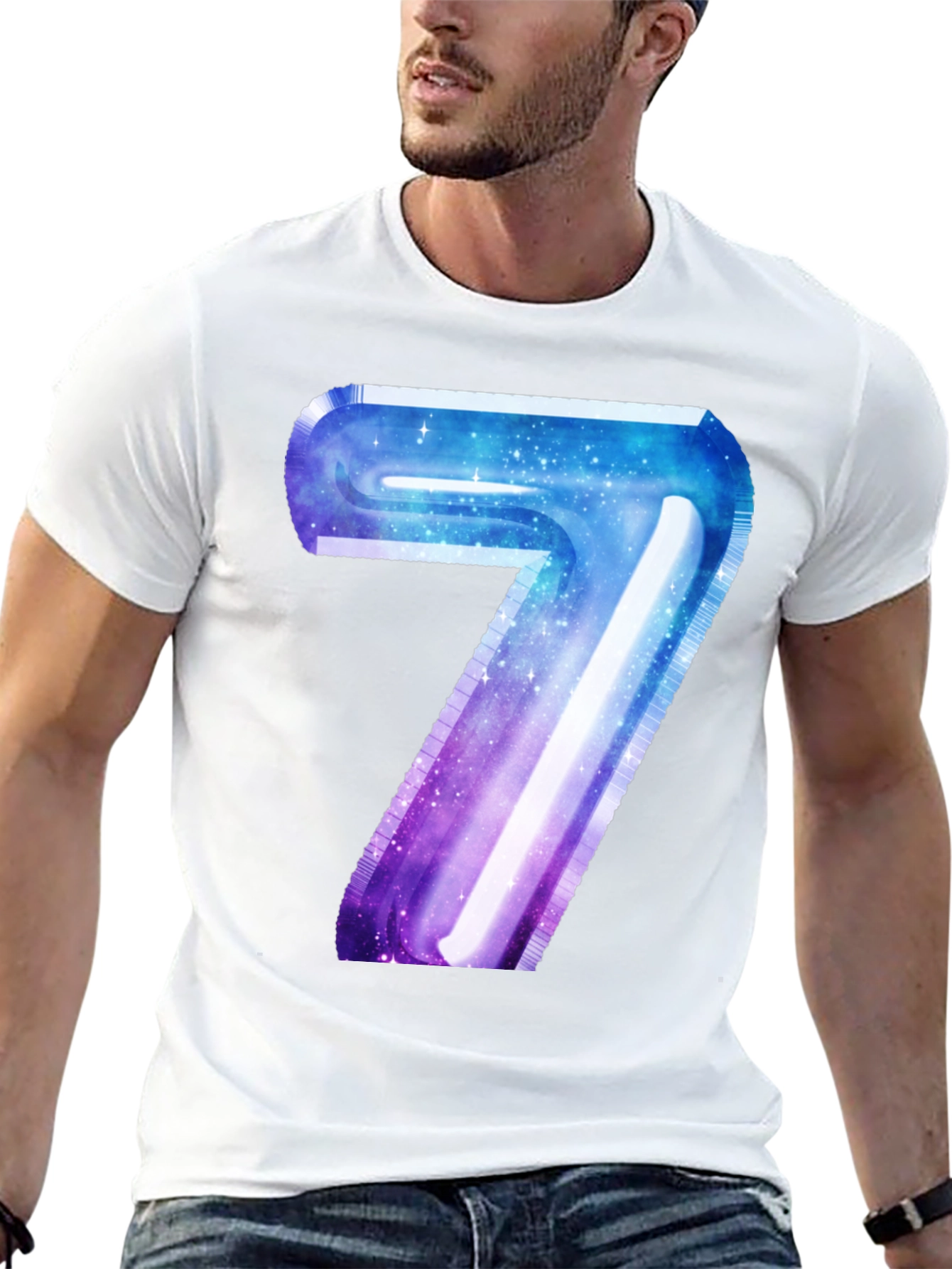 Galaxy Number 7 Graphic Tee