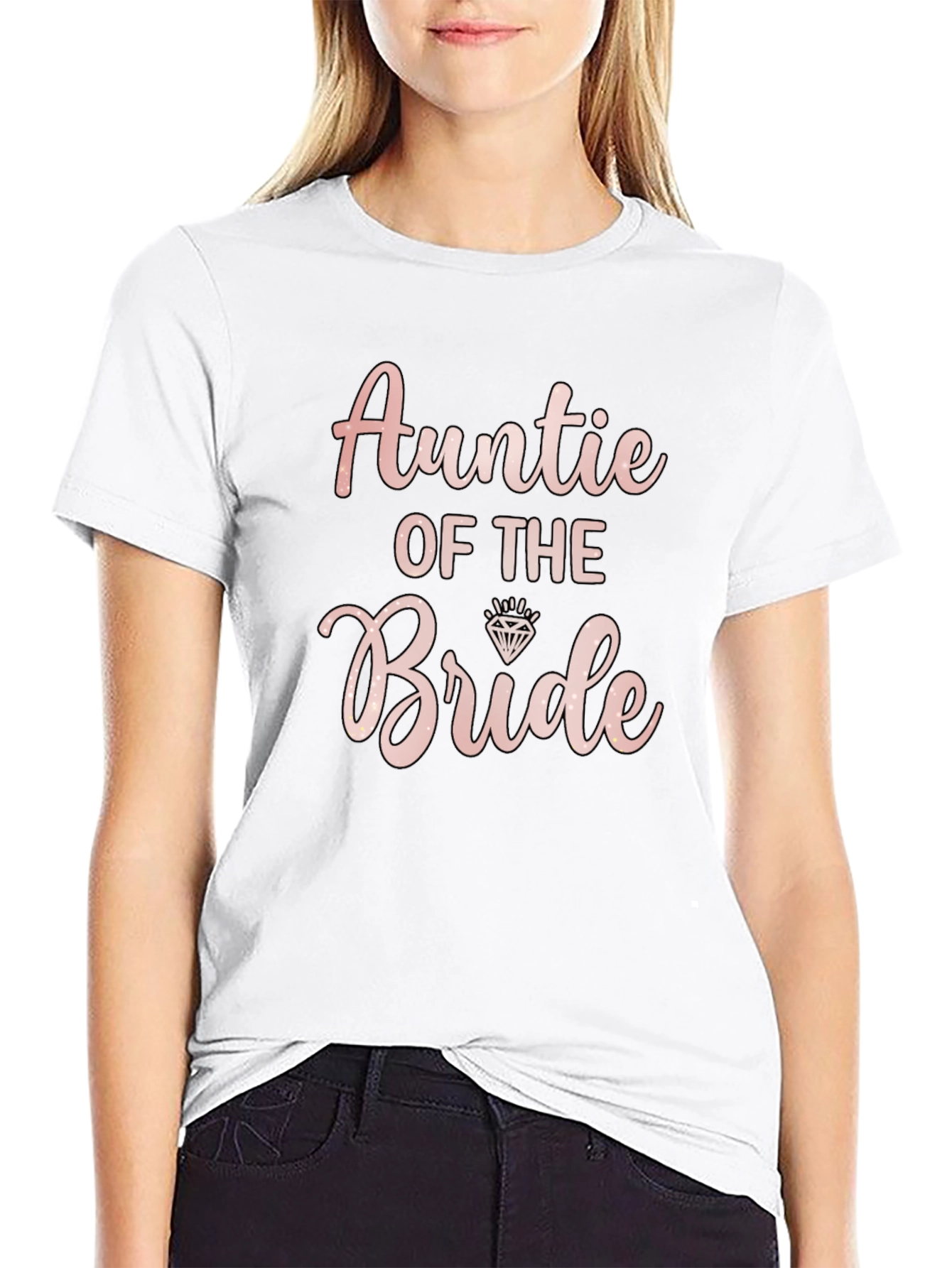 Auntie of the Bride T-Shirt Bridal Party Wedding