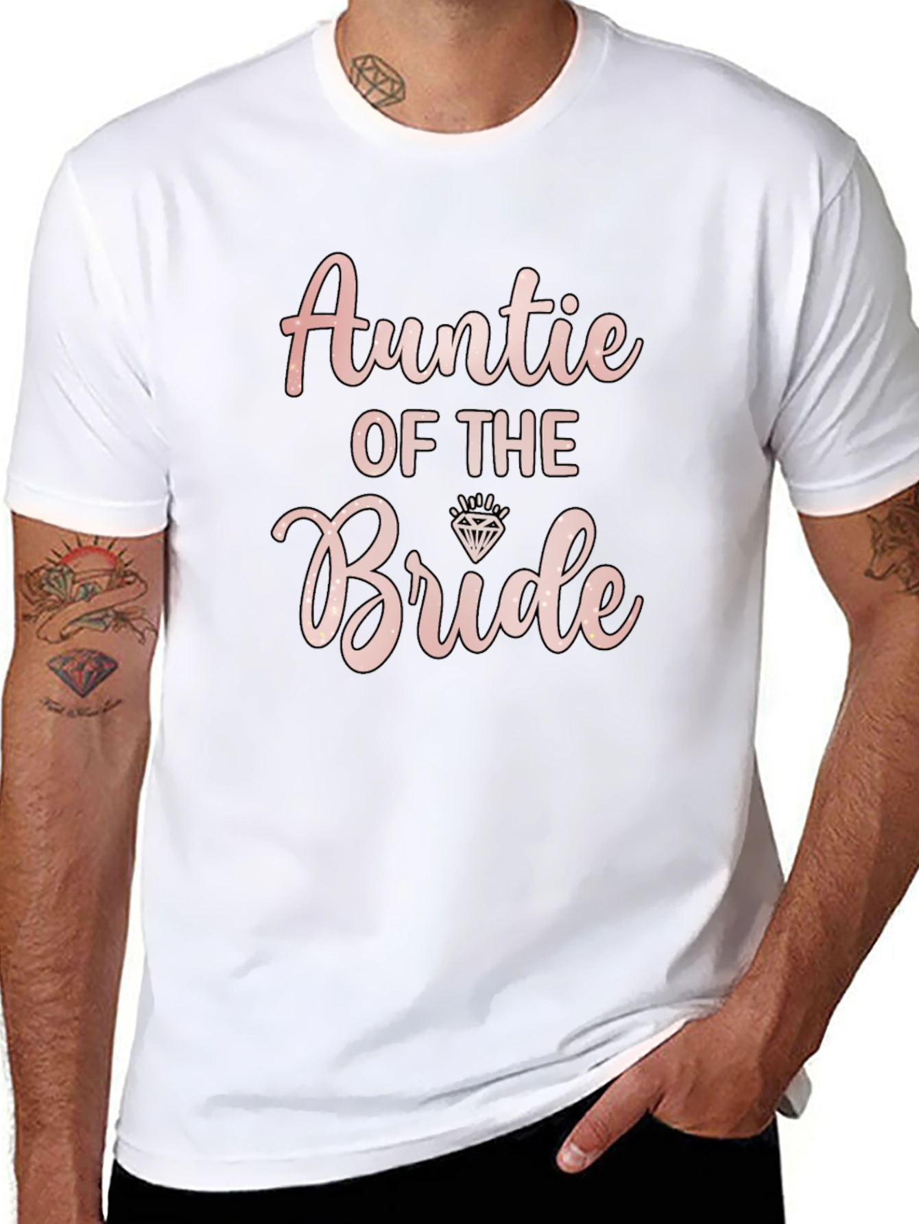 Auntie of the Bride T-Shirt Bridal Party Wedding