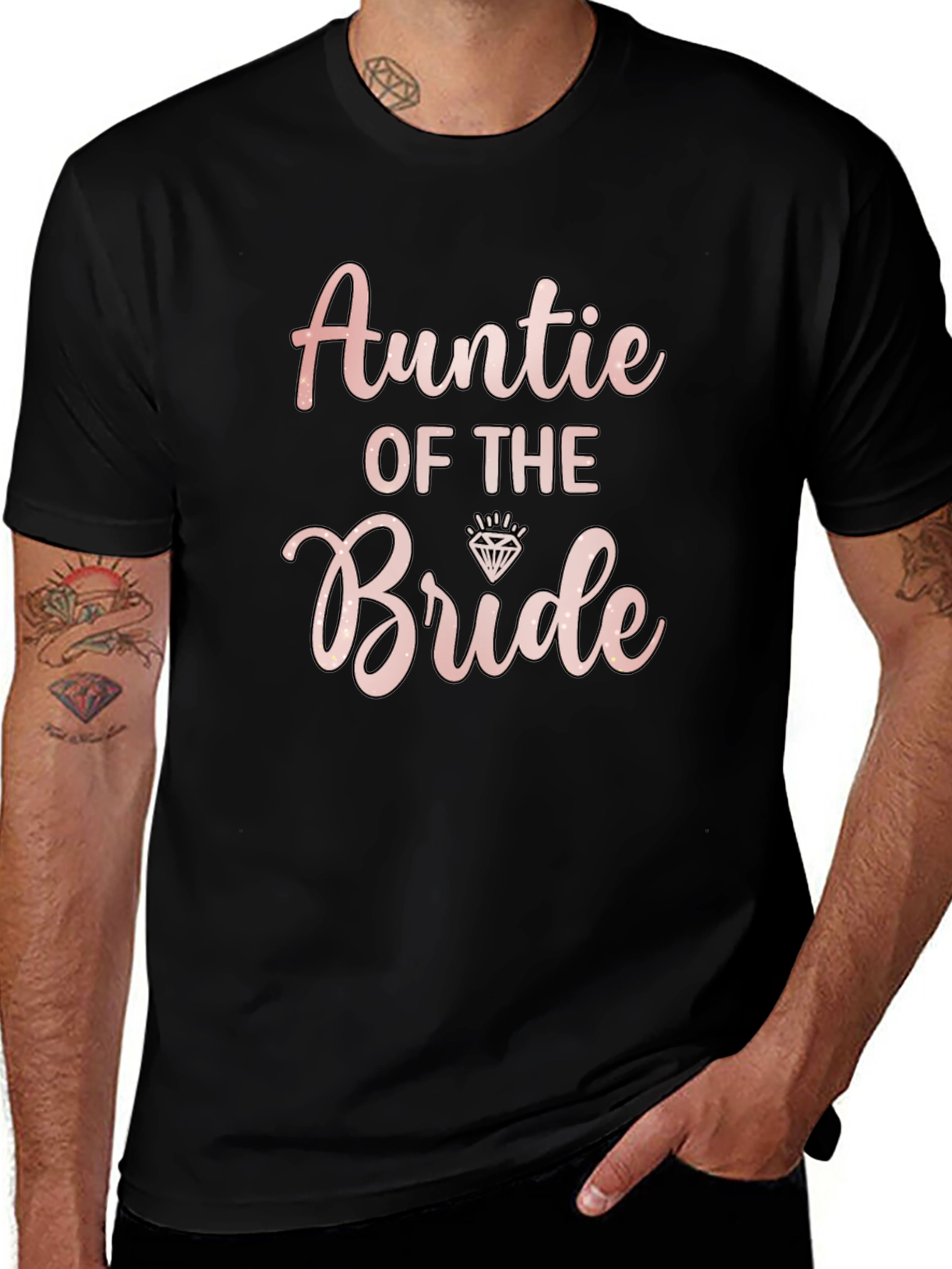 Auntie of the Bride T-Shirt Bridal Party Wedding
