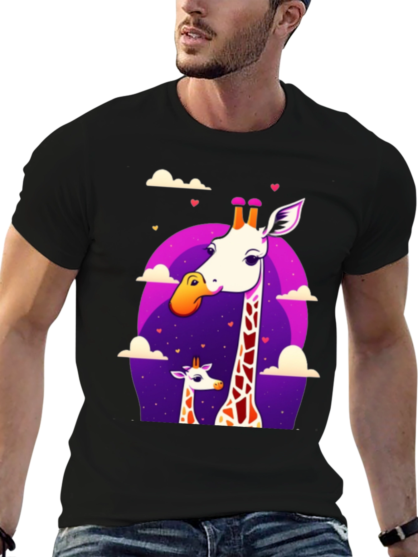 Giraffe Love Graphic Tee