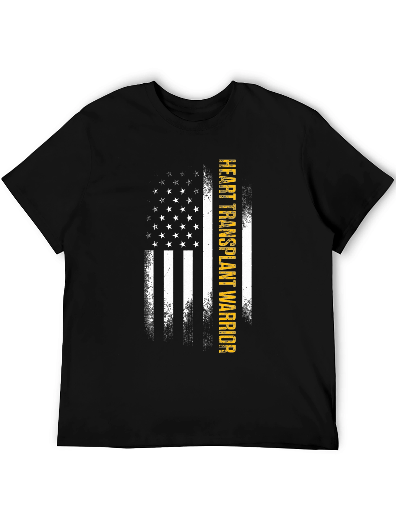 Heart Transplant Warrior US Flag T-Shirt