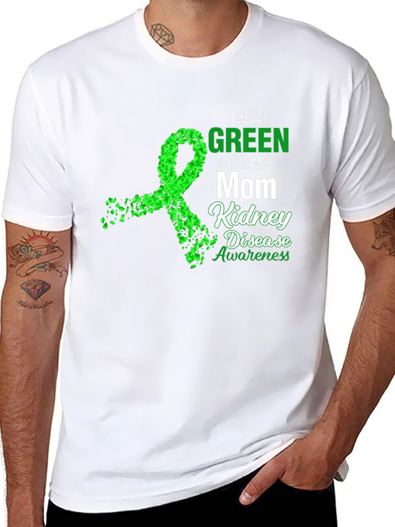Green Ribbon Kidney Disease Awareness T-Shirt