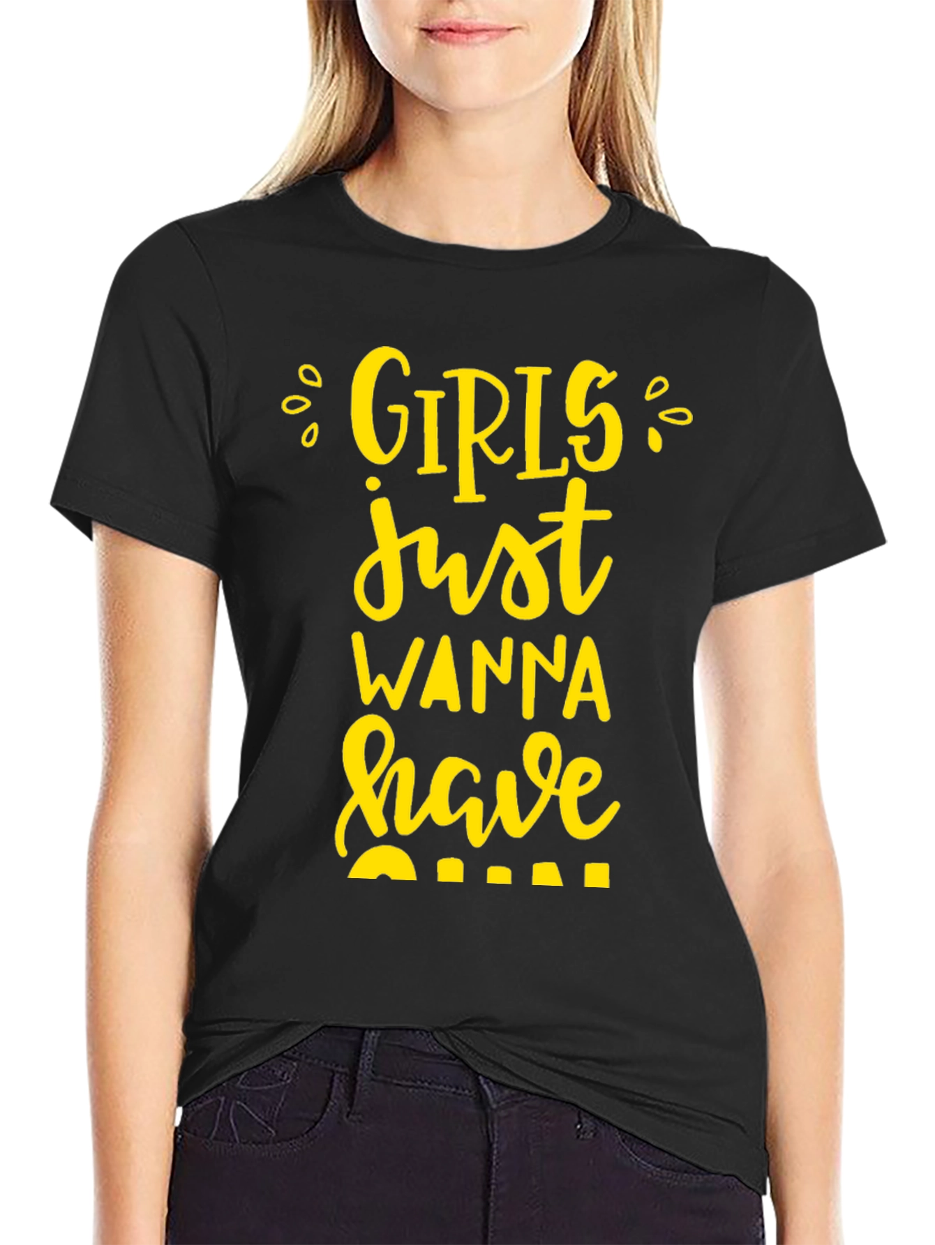 Girls Just Wanna Have Fun Graphic Tee