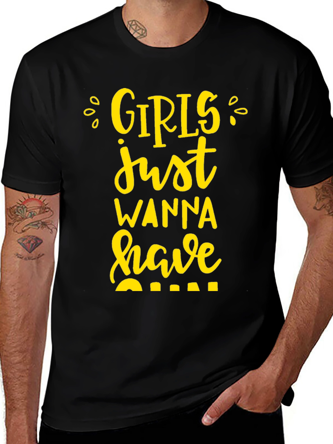 Girls Just Wanna Have Fun Graphic Tee