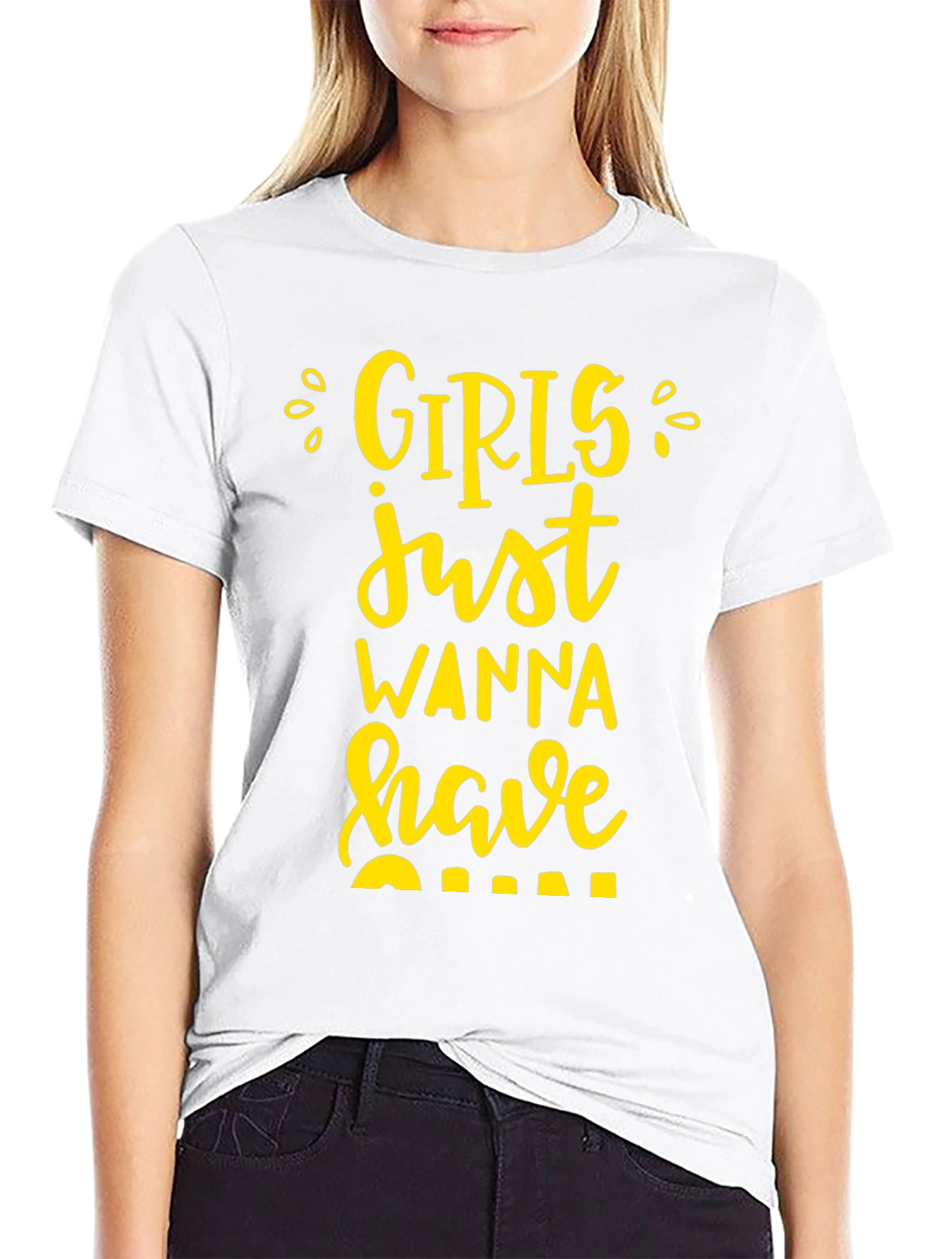 Girls Just Wanna Have Fun Graphic Tee