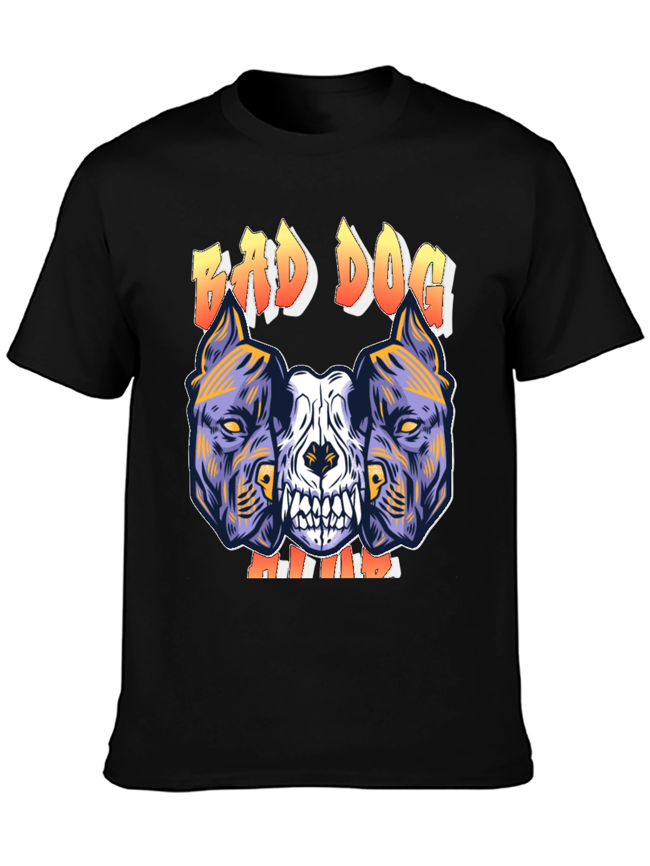 Bad Dog Graphic Tee - Mens Black T-Shirt