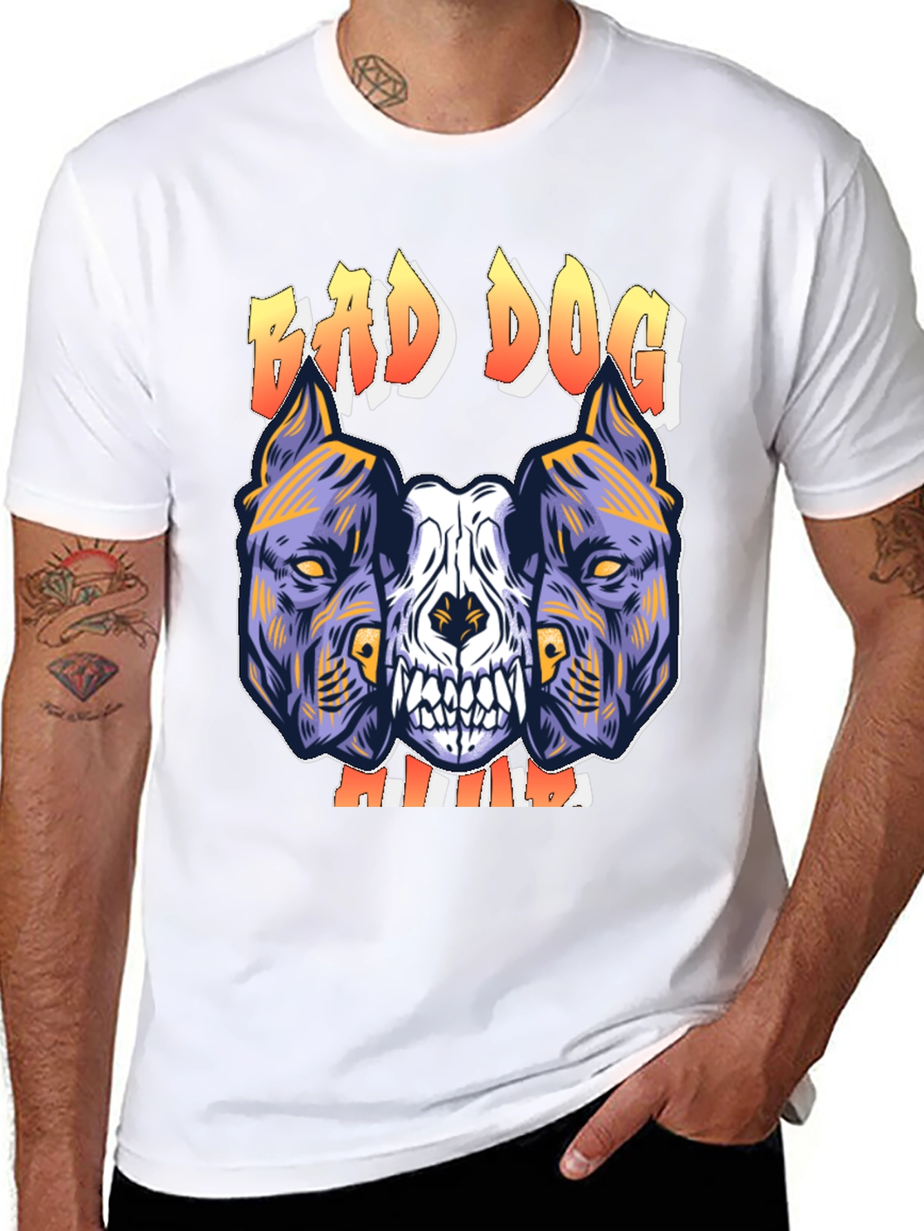 Bad Dog Graphic Tee - Mens Black T-Shirt