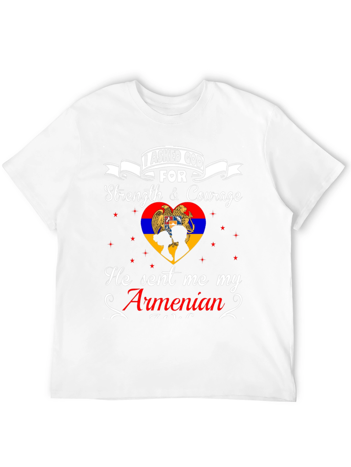 Armenian Pride T-Shirt - Strength & Courage Design