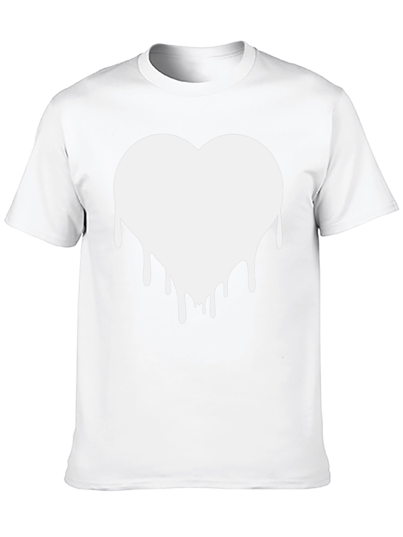 Dripping Heart Graphic Tee - Black