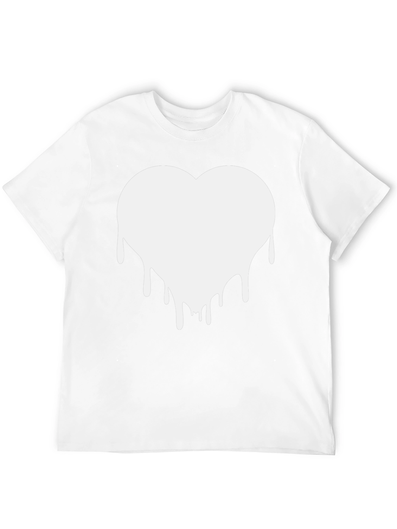 Dripping Heart Graphic Tee - Black