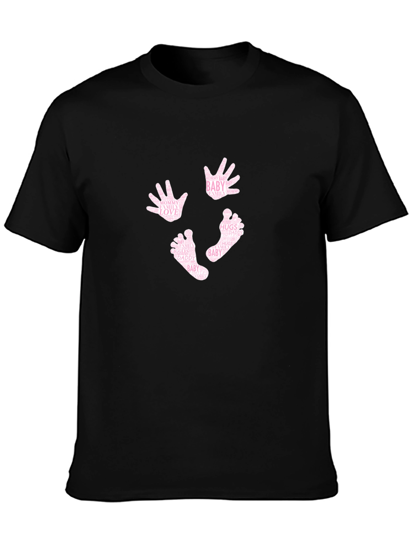 Baby Hands and Feet Word Art T-Shirt