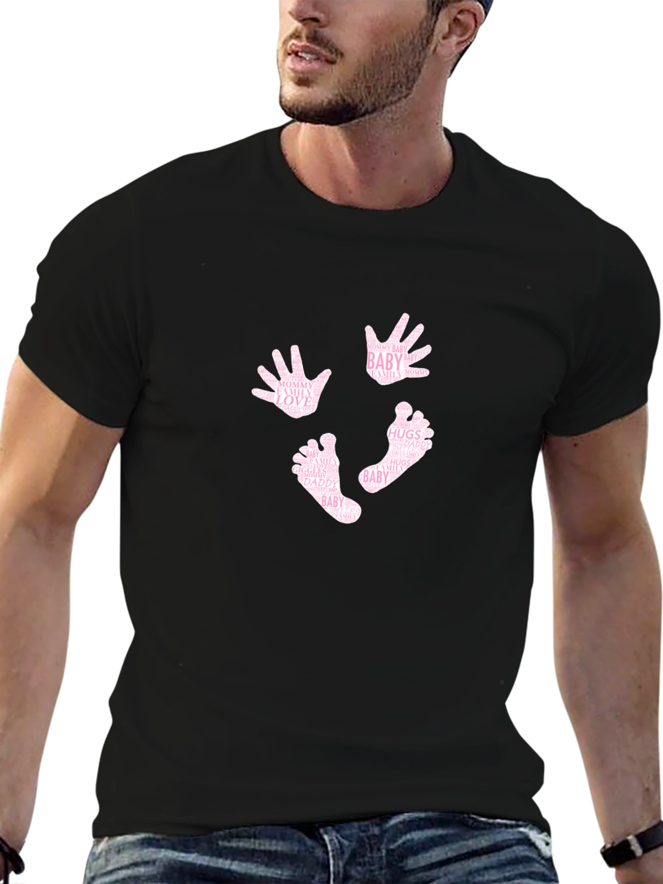 Baby Hands and Feet Word Art T-Shirt