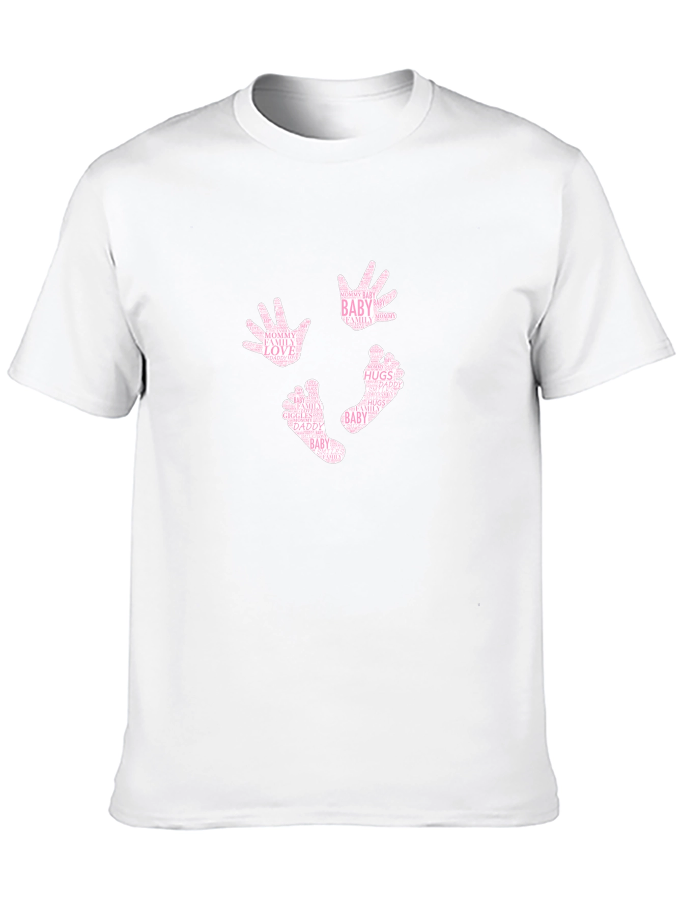 Baby Hands and Feet Word Art T-Shirt