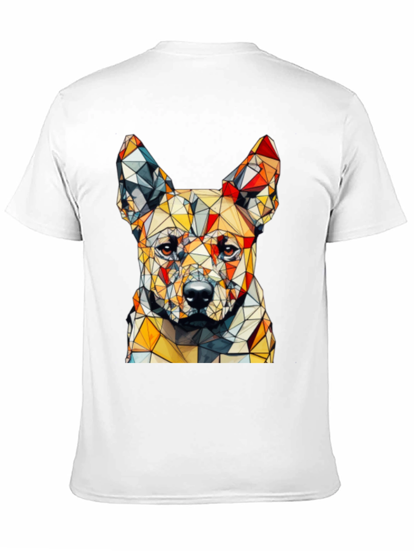 Geometric Dog Graphic T-Shirt