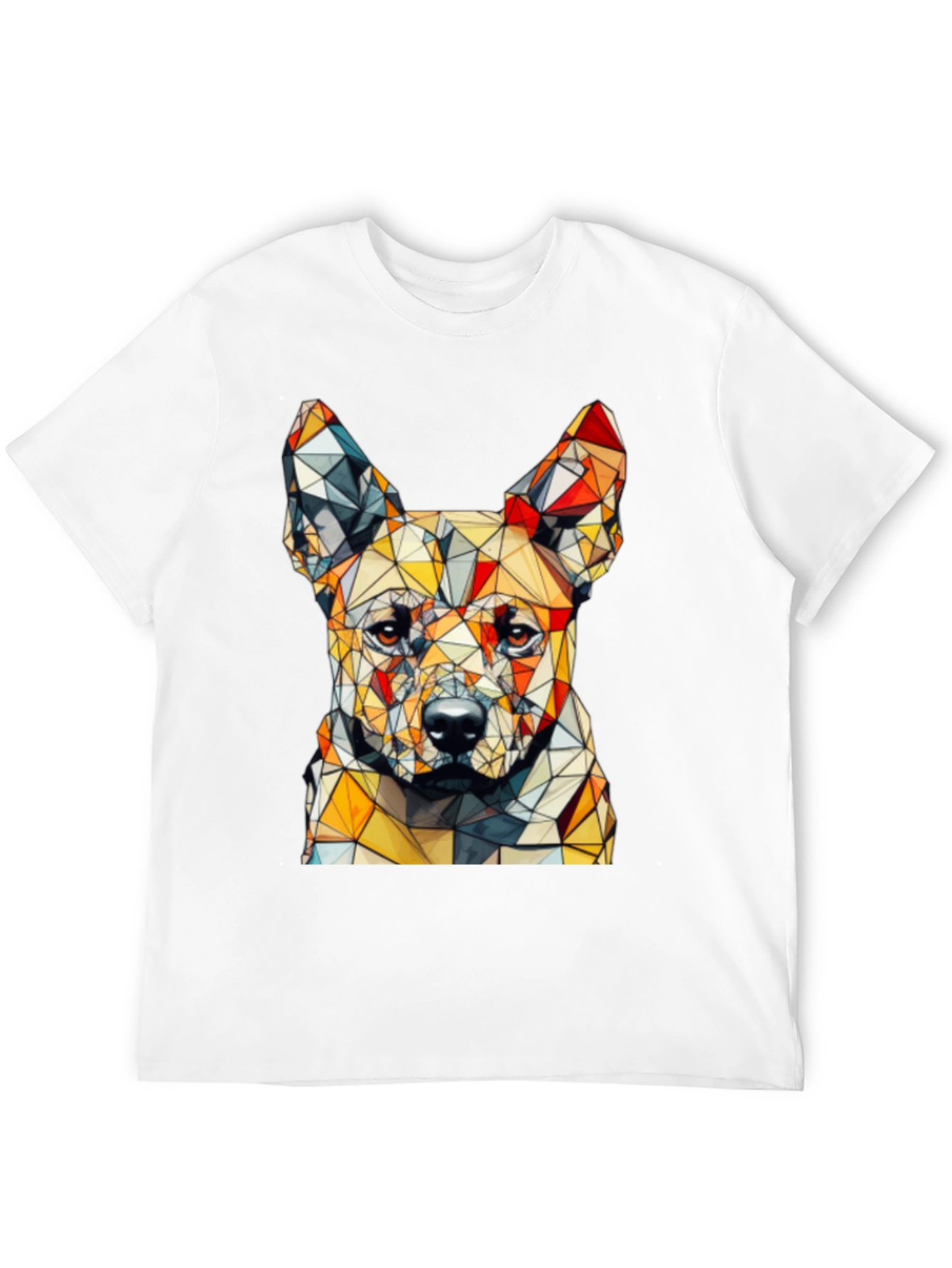 Geometric Dog Graphic T-Shirt