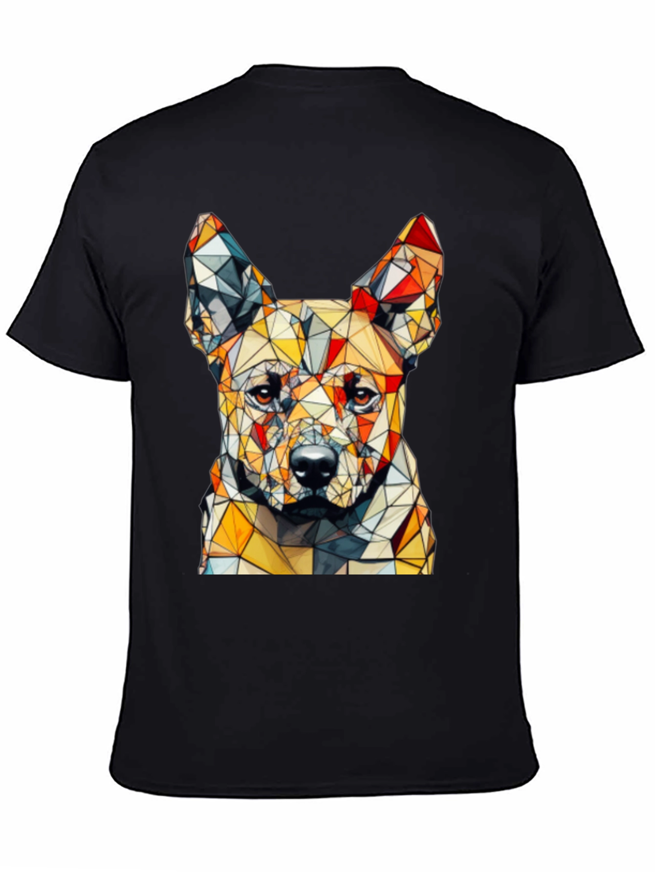 Geometric Dog Graphic T-Shirt