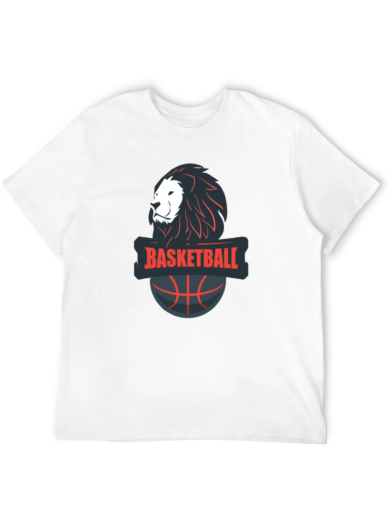 Basketball Lion Graphic Tee - Cool Sports T-Shirt