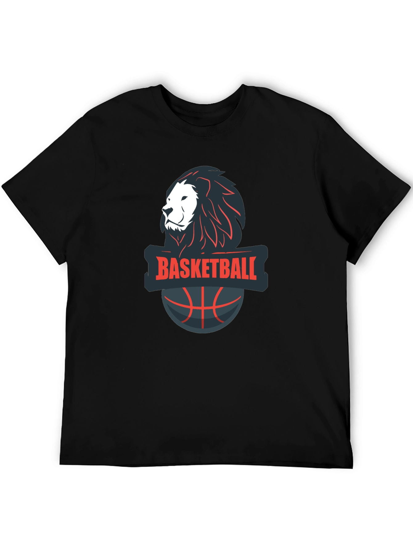Basketball Lion Graphic Tee - Cool Sports T-Shirt
