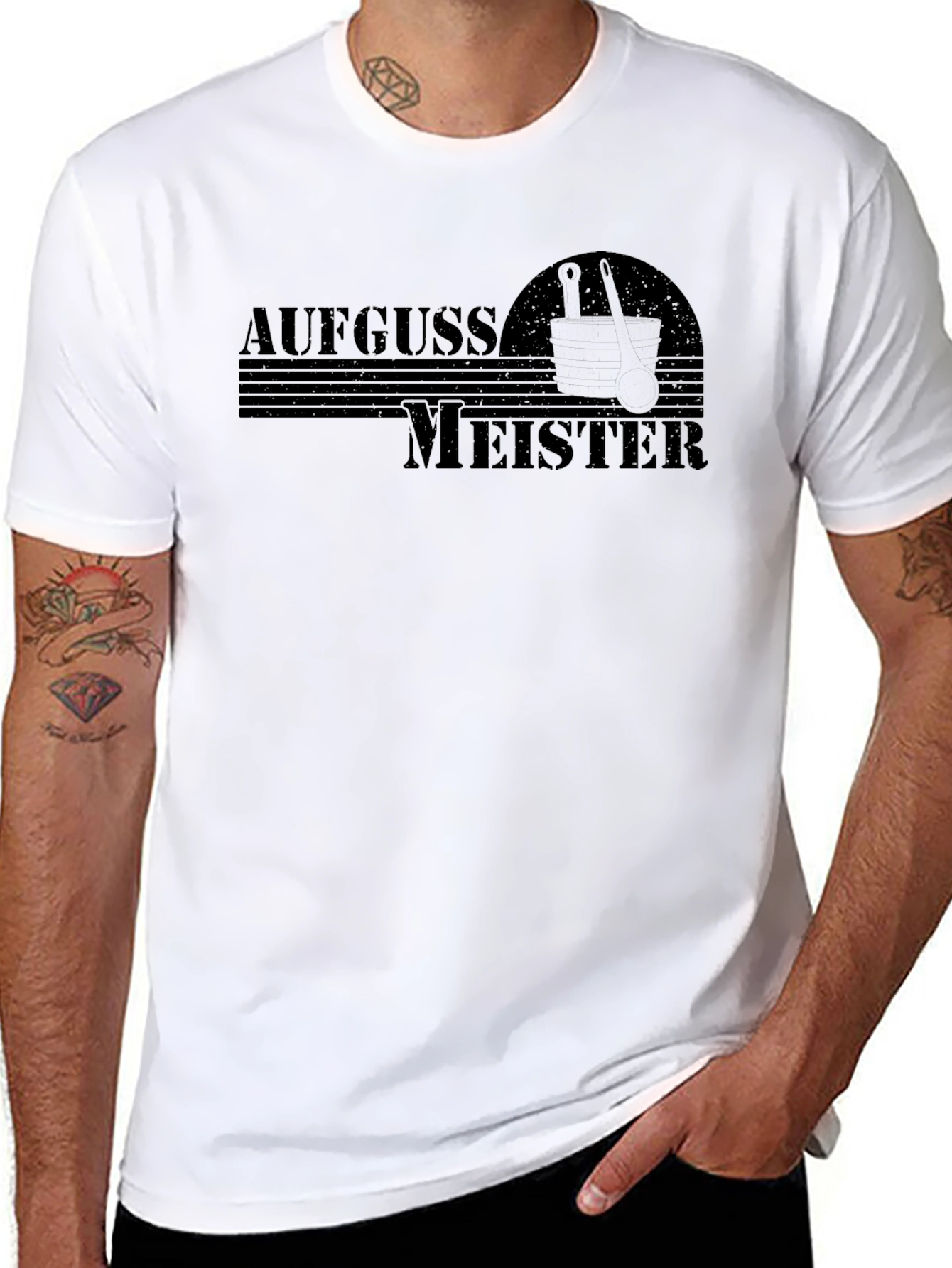 Aufguss Meister Black T-Shirt - Sauna Master Tee