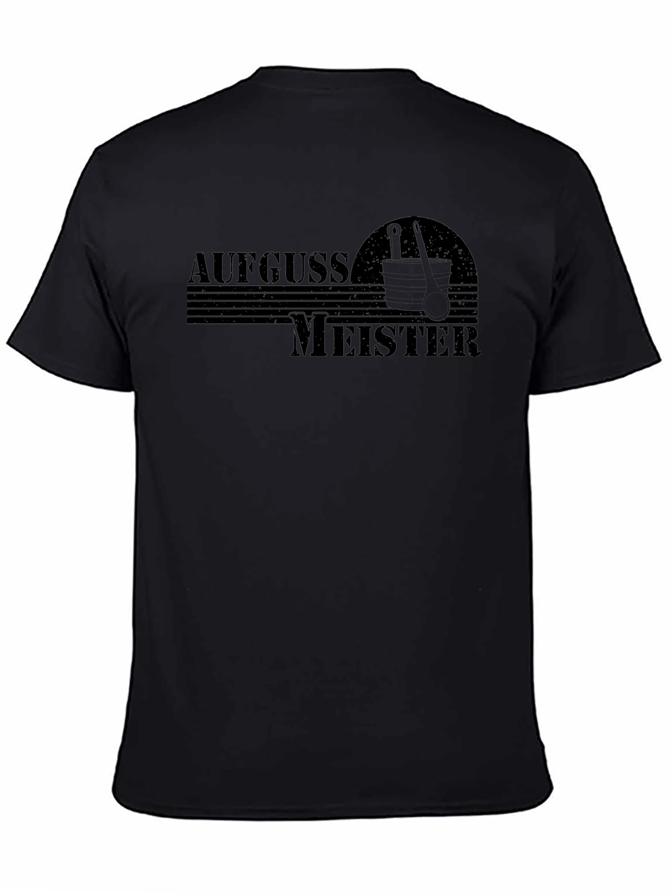 Aufguss Meister Black T-Shirt - Sauna Master Tee