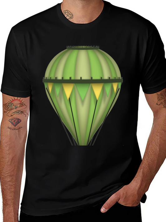 Green Balloon Graphic Tee - Unique Design