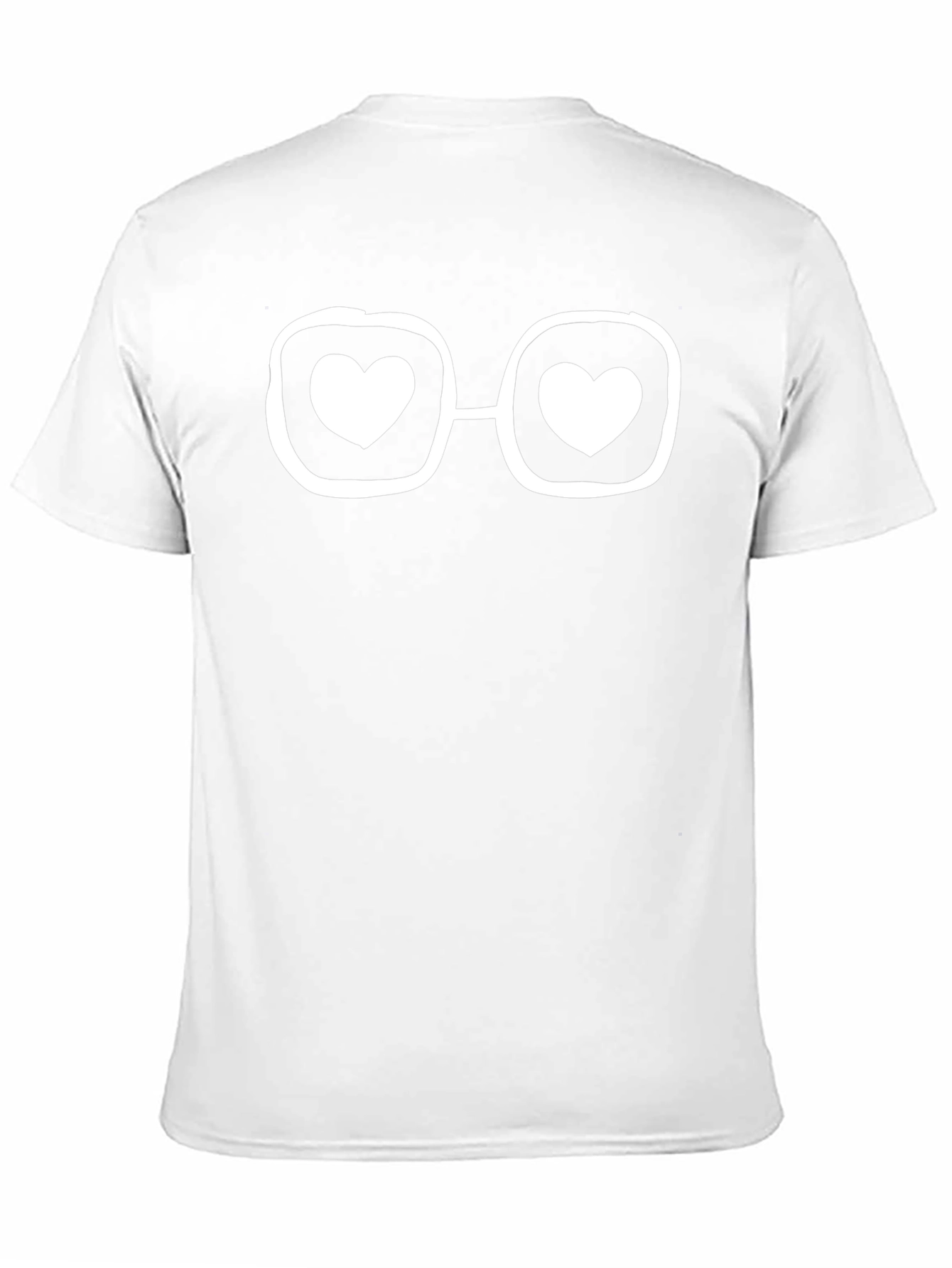 Heart Glasses Graphic Tee - Trendy Unisex T-Shirt